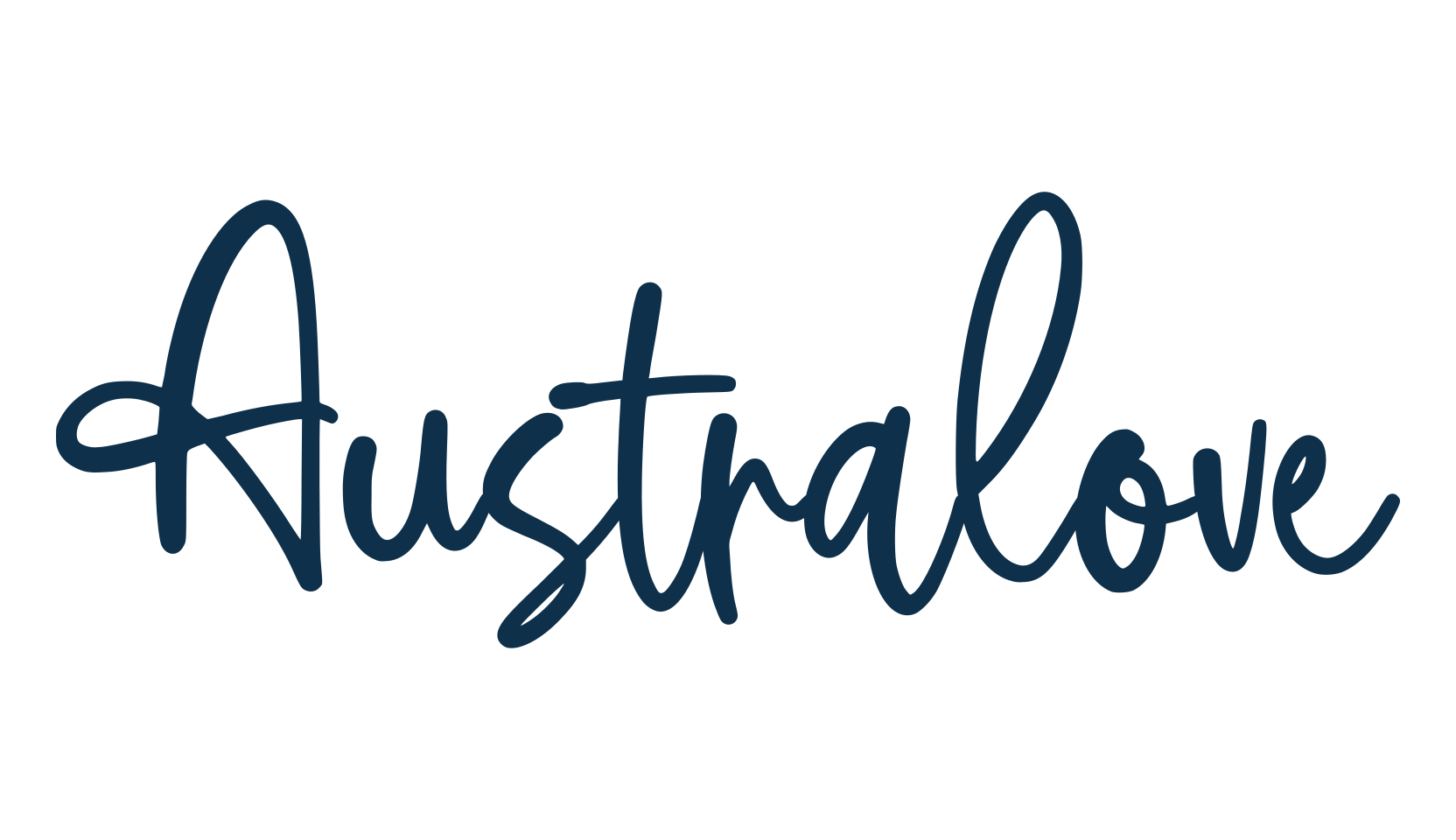 Australove, script handwritten fancy decorative calligraphy font preview