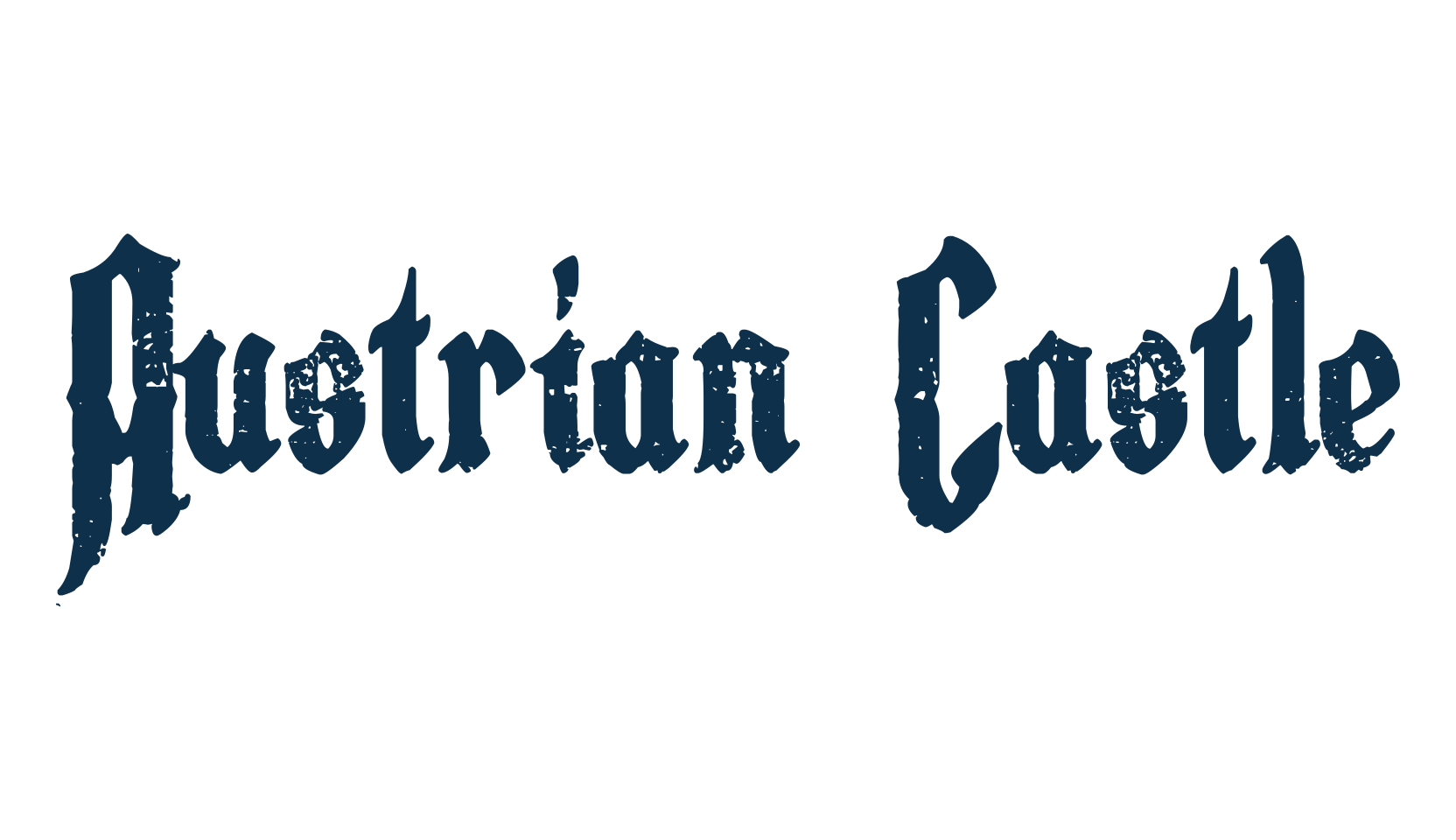 Austrian Castle, fancy various gothic font preview
