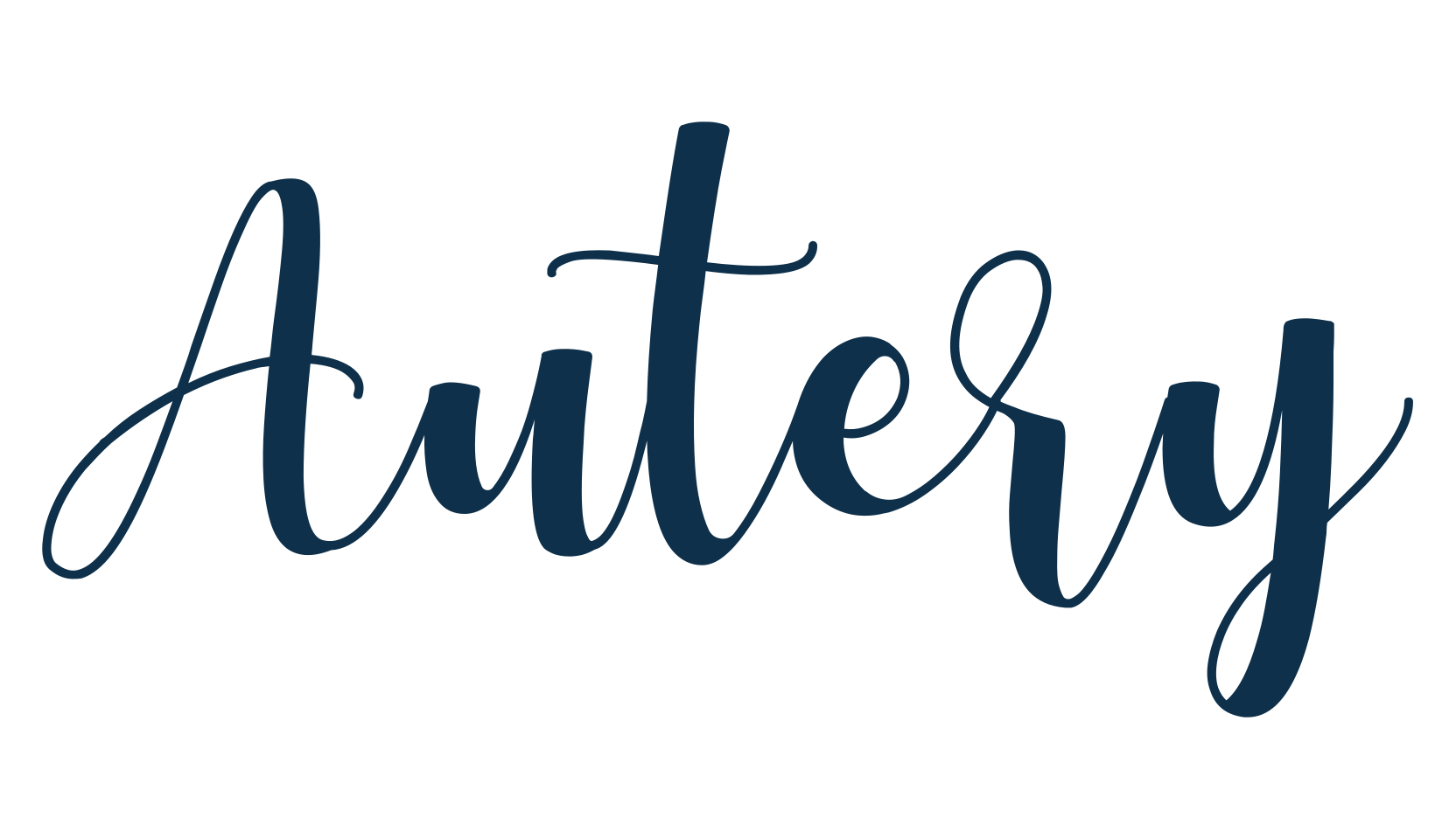 Autery, script calligraphy fancy decorative font preview