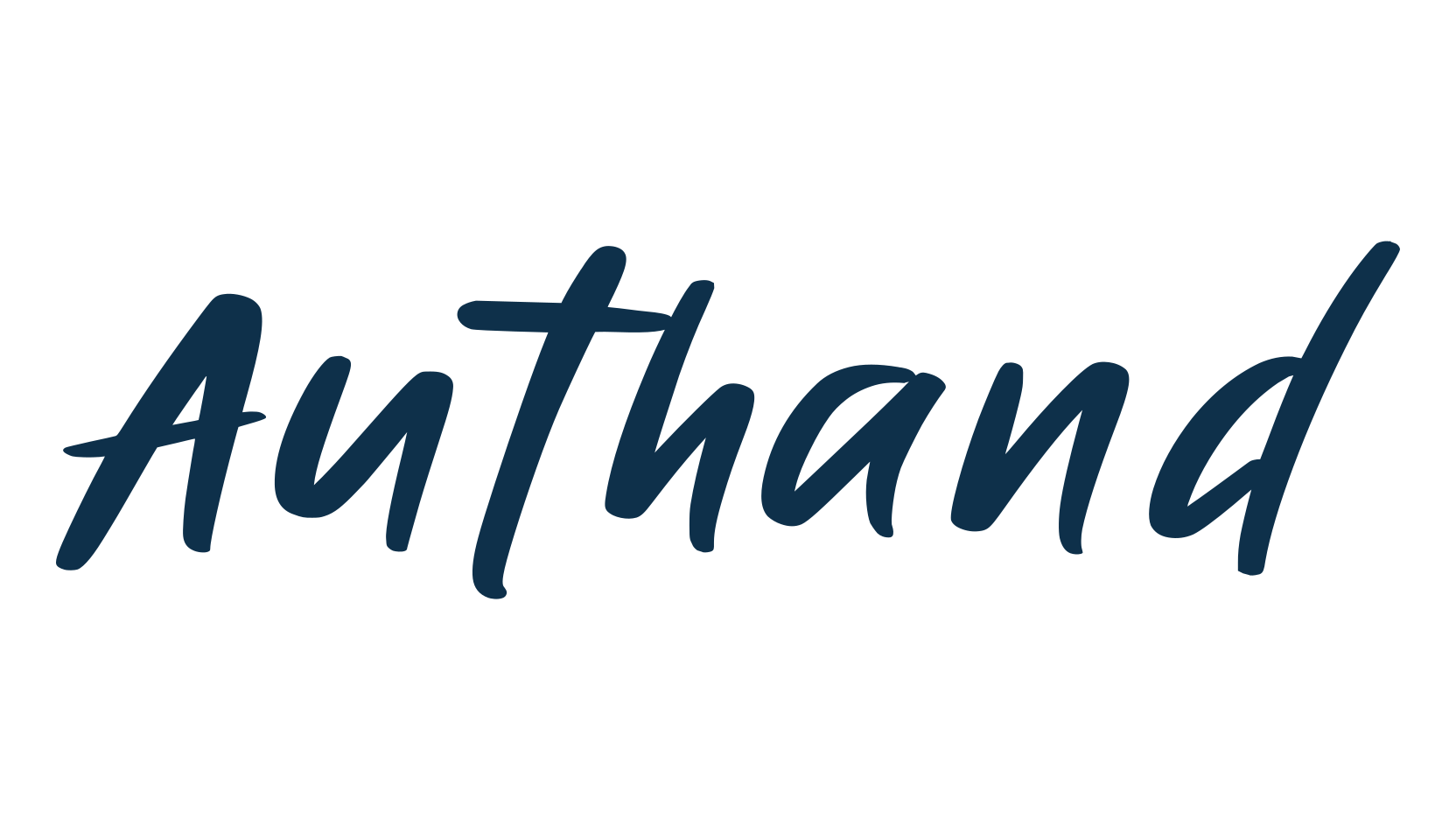 Authand, script handwritten fancy decorative calligraphy font preview