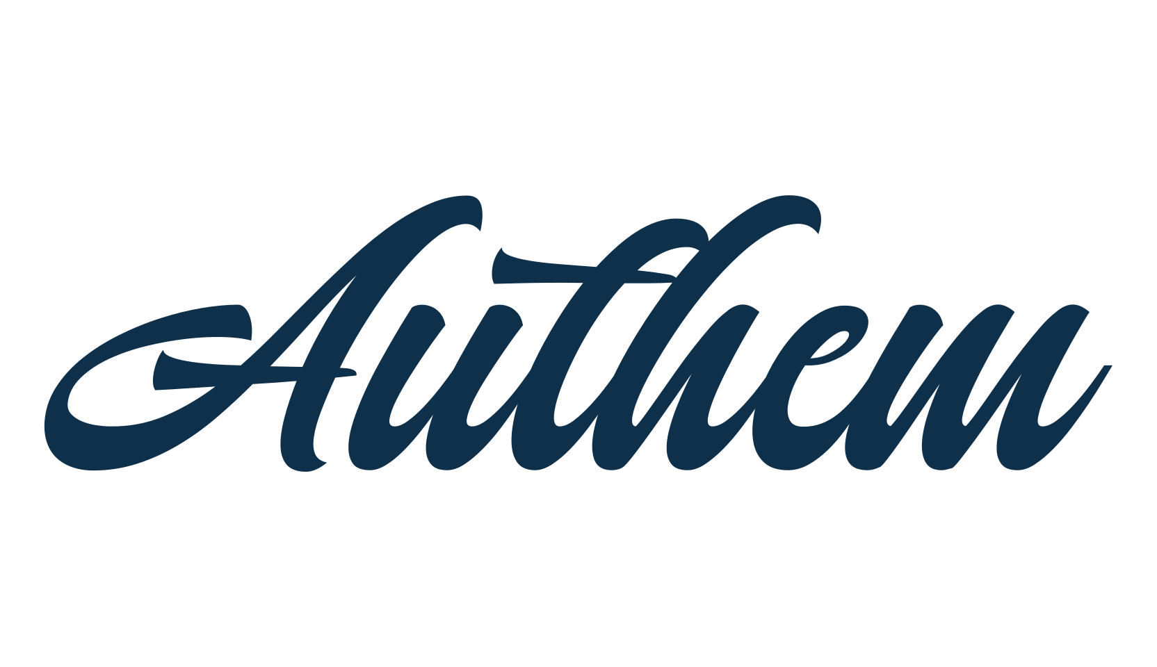 Authem, calligraphy font preview