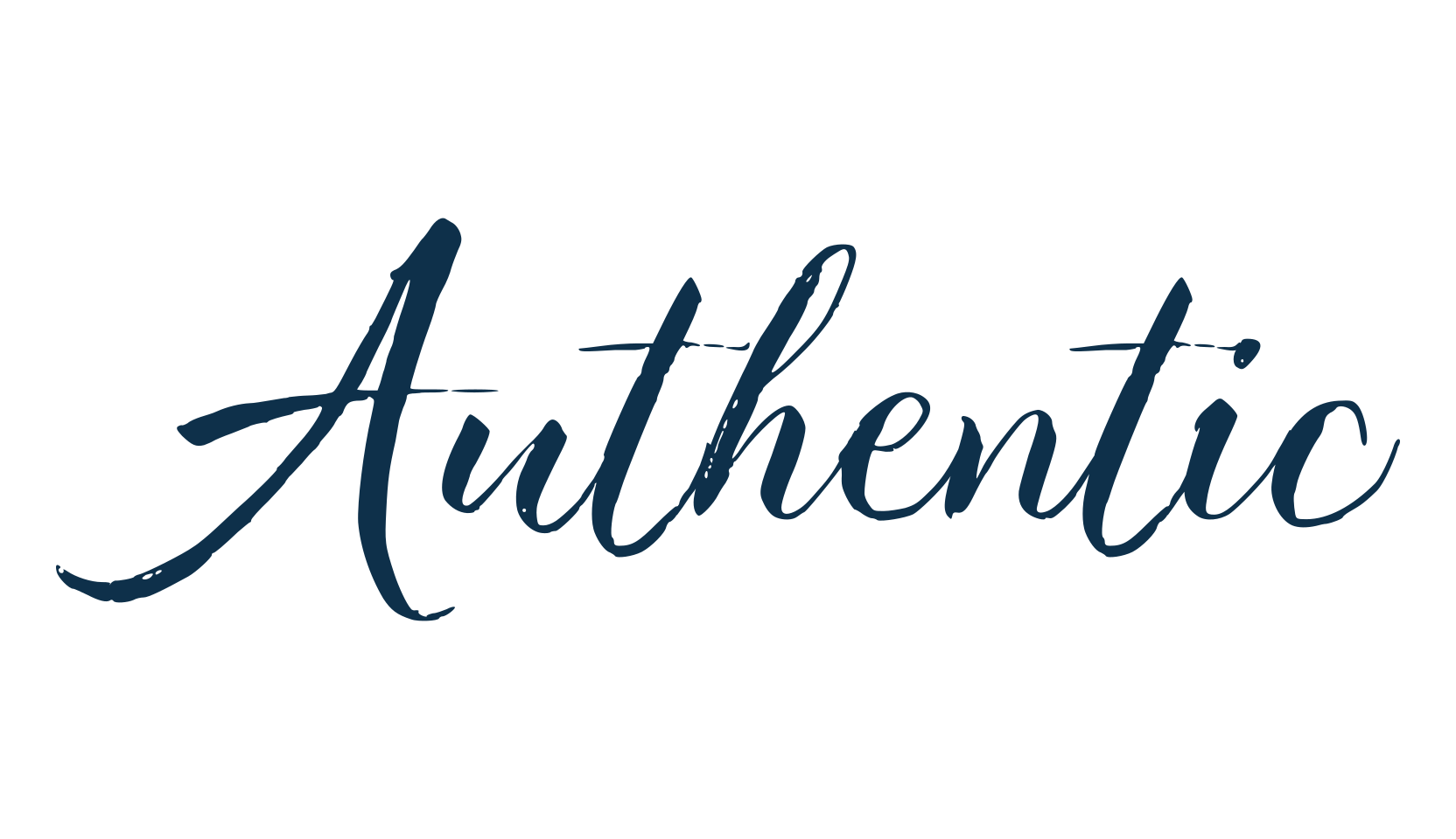 Authentic (authentic-4), brush font preview