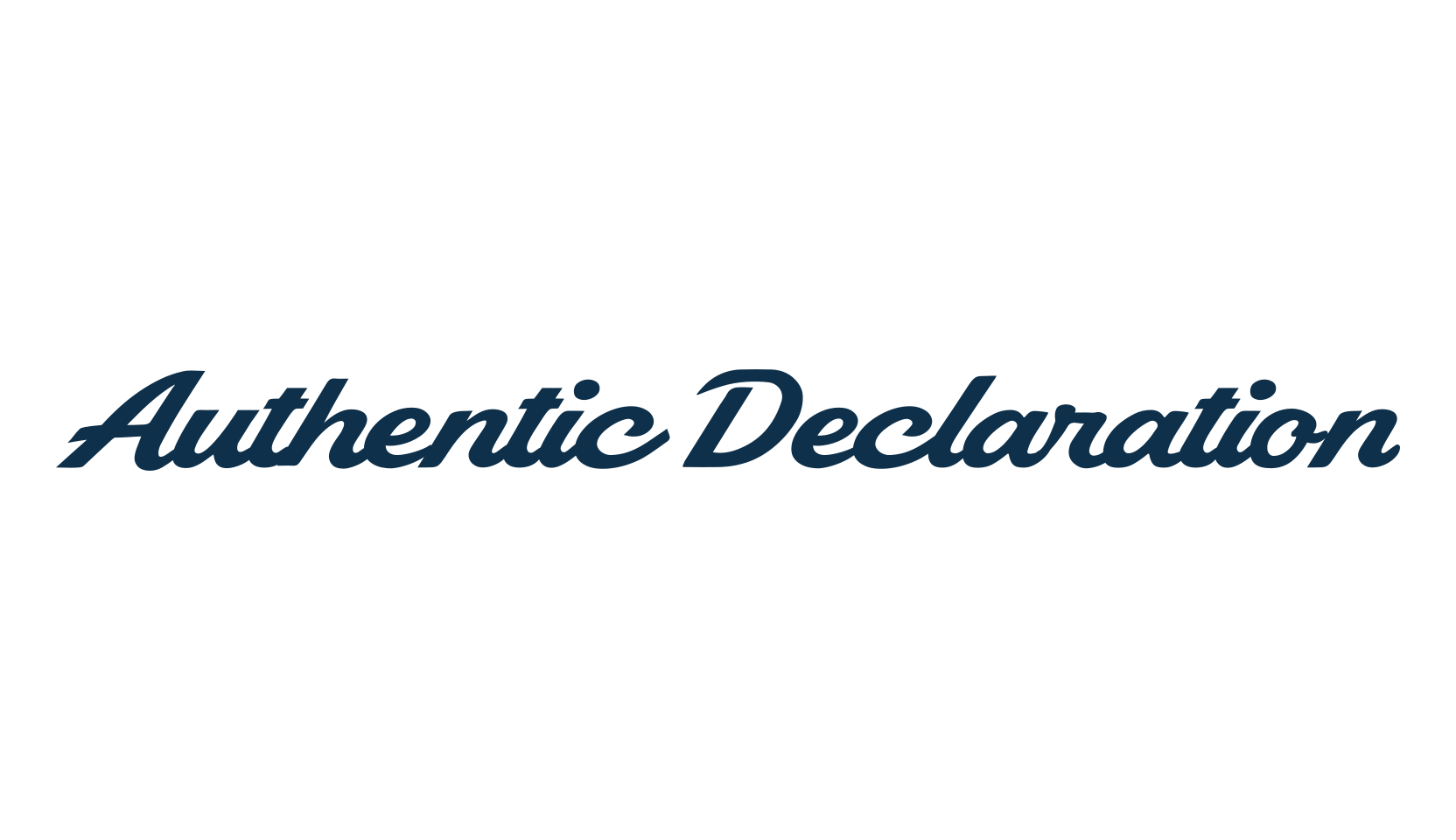 Authentic Declaration, fancy various decorative script calligraphy font preview