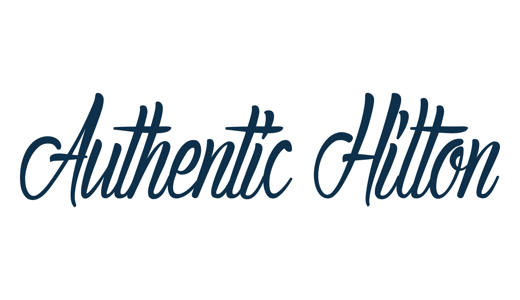 Authentic Hilton, fancy decorative font preview