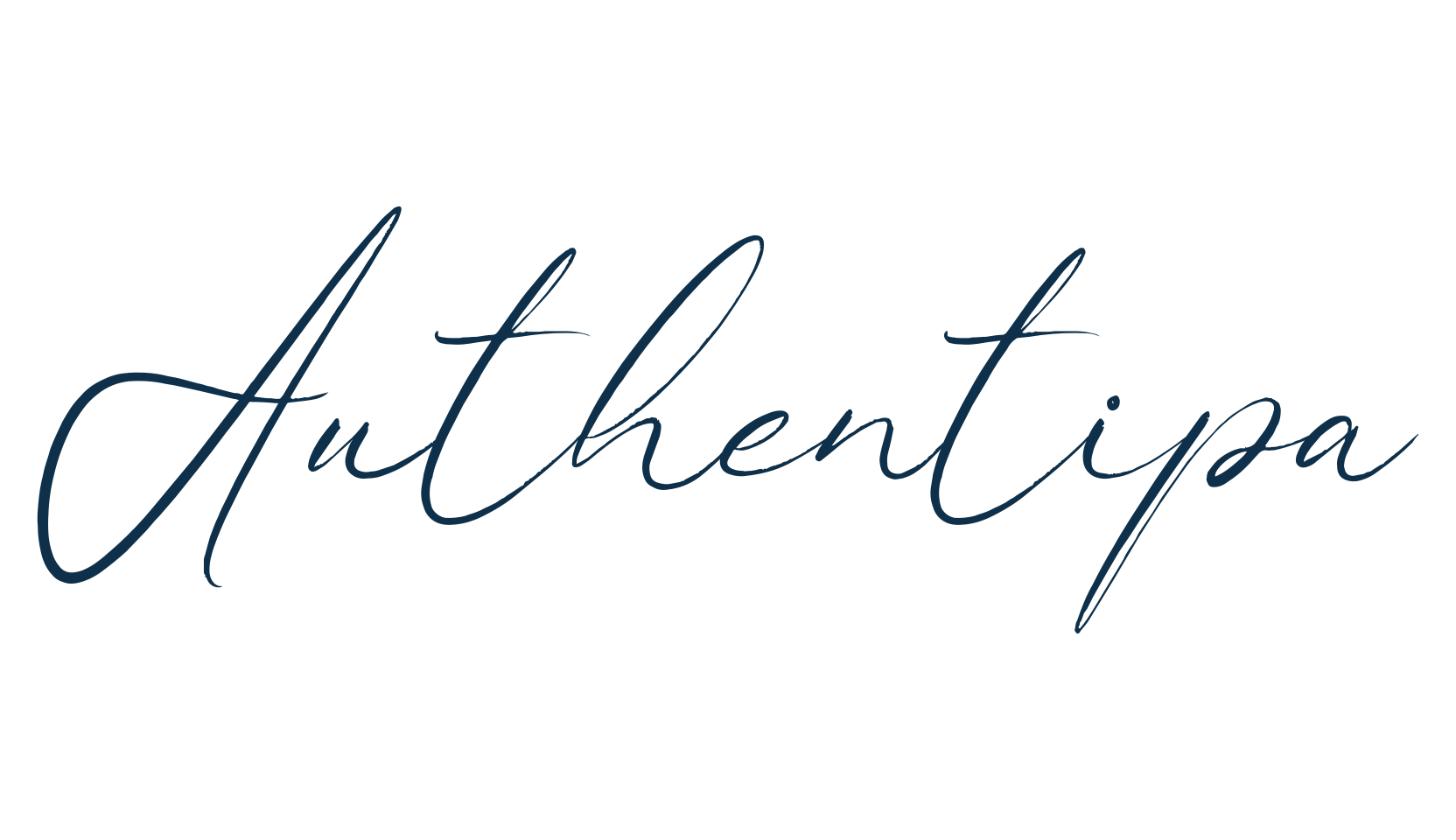Authentipa, handwriting font preview