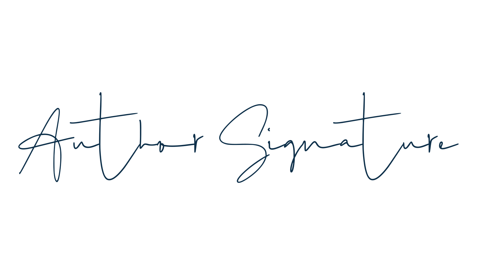 Author Signature, handwriting font preview