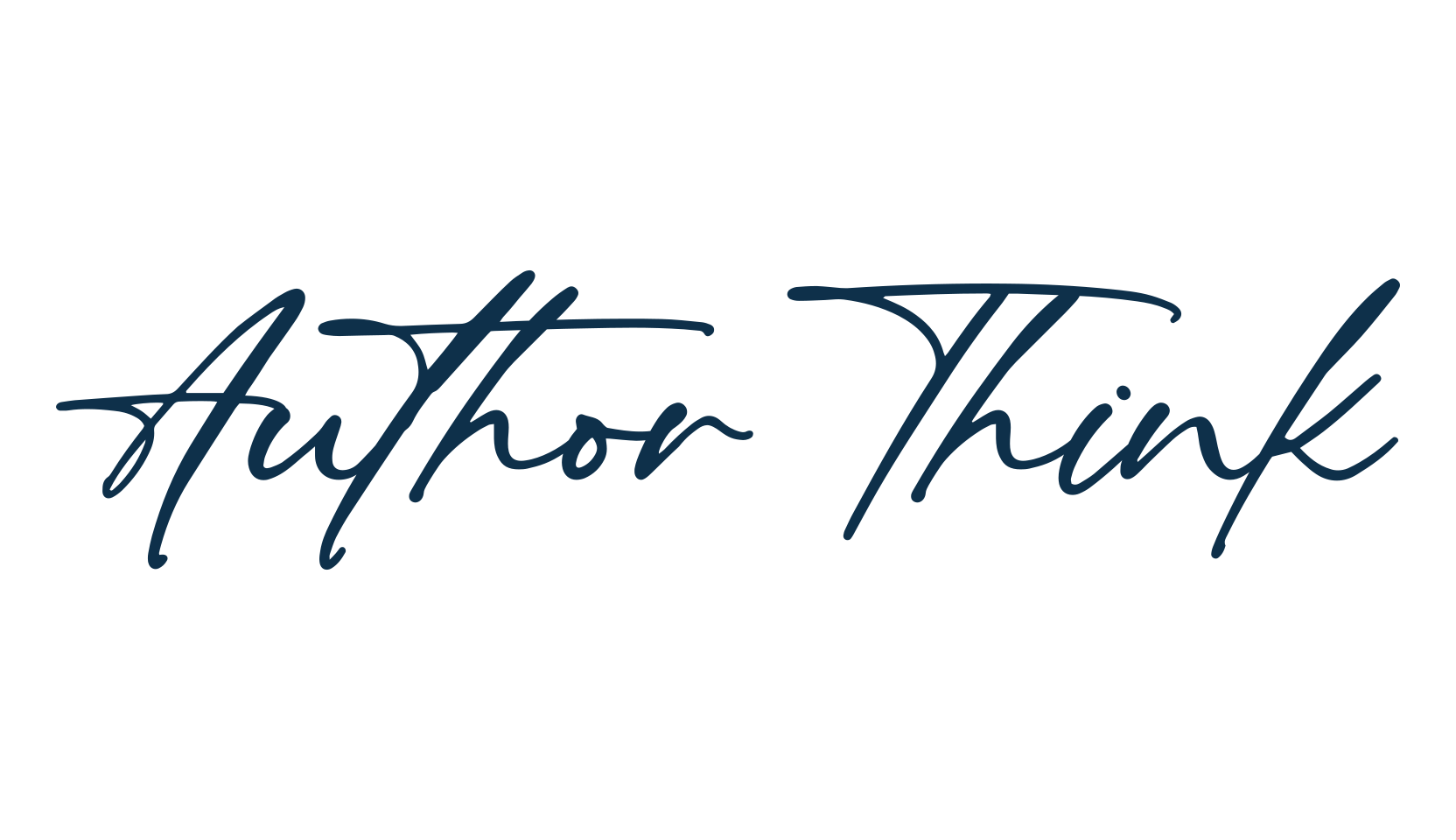 Author Think, handwriting font preview
