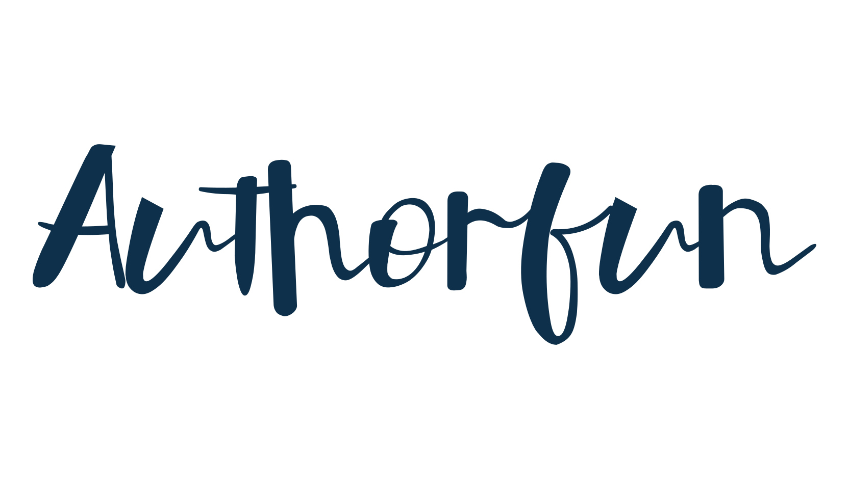 Authorfun, script brush fancy decorative calligraphy font preview