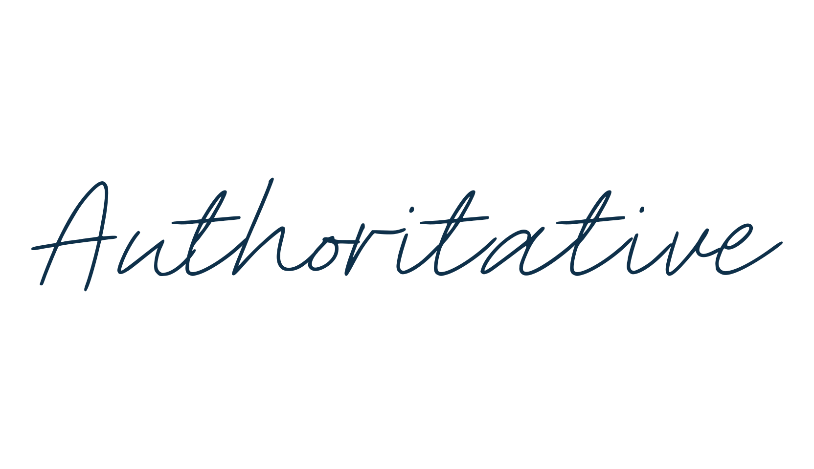 Authoritative, handwriting font preview