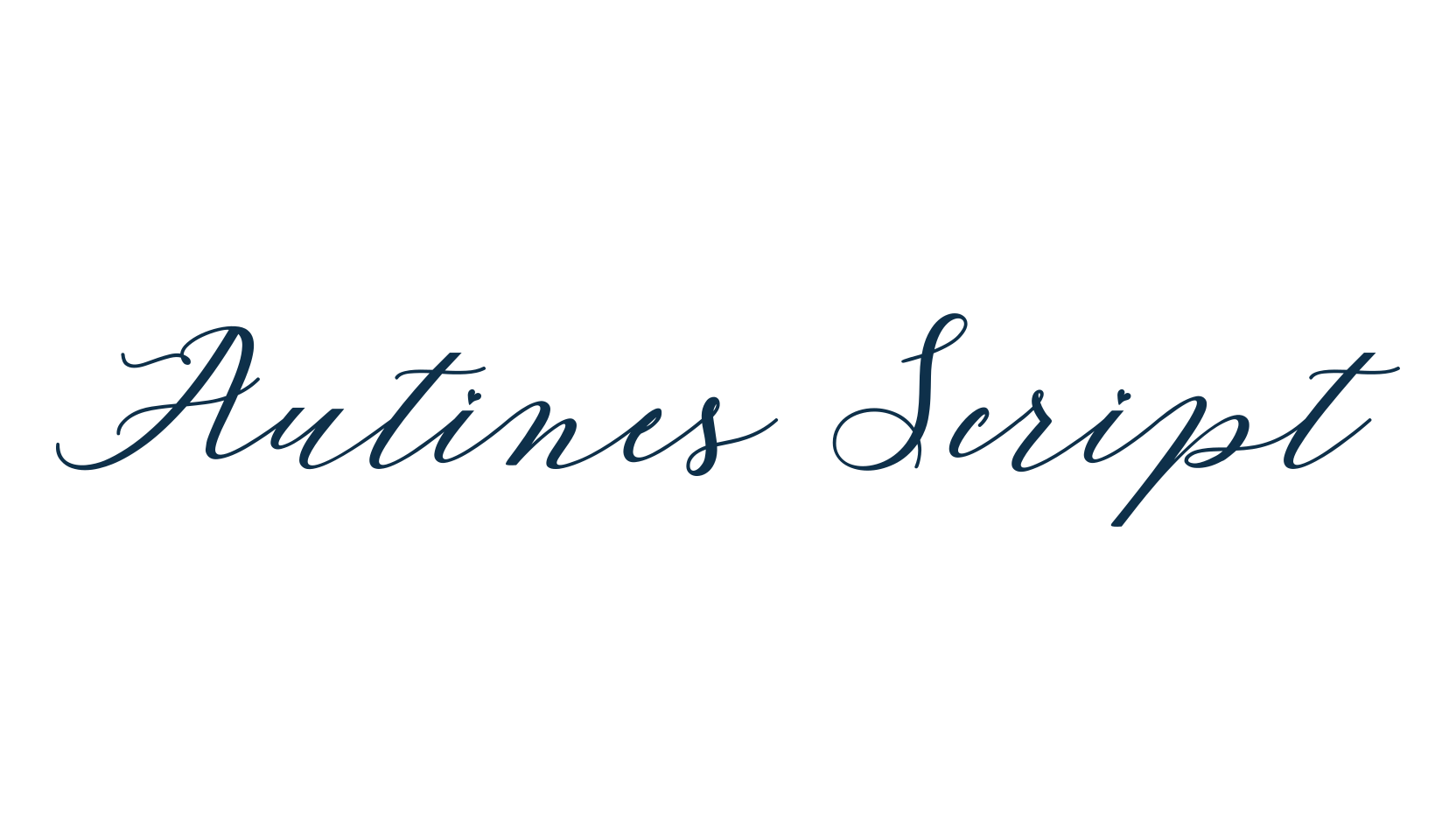 Autines Script, script calligraphy fancy decorative font preview
