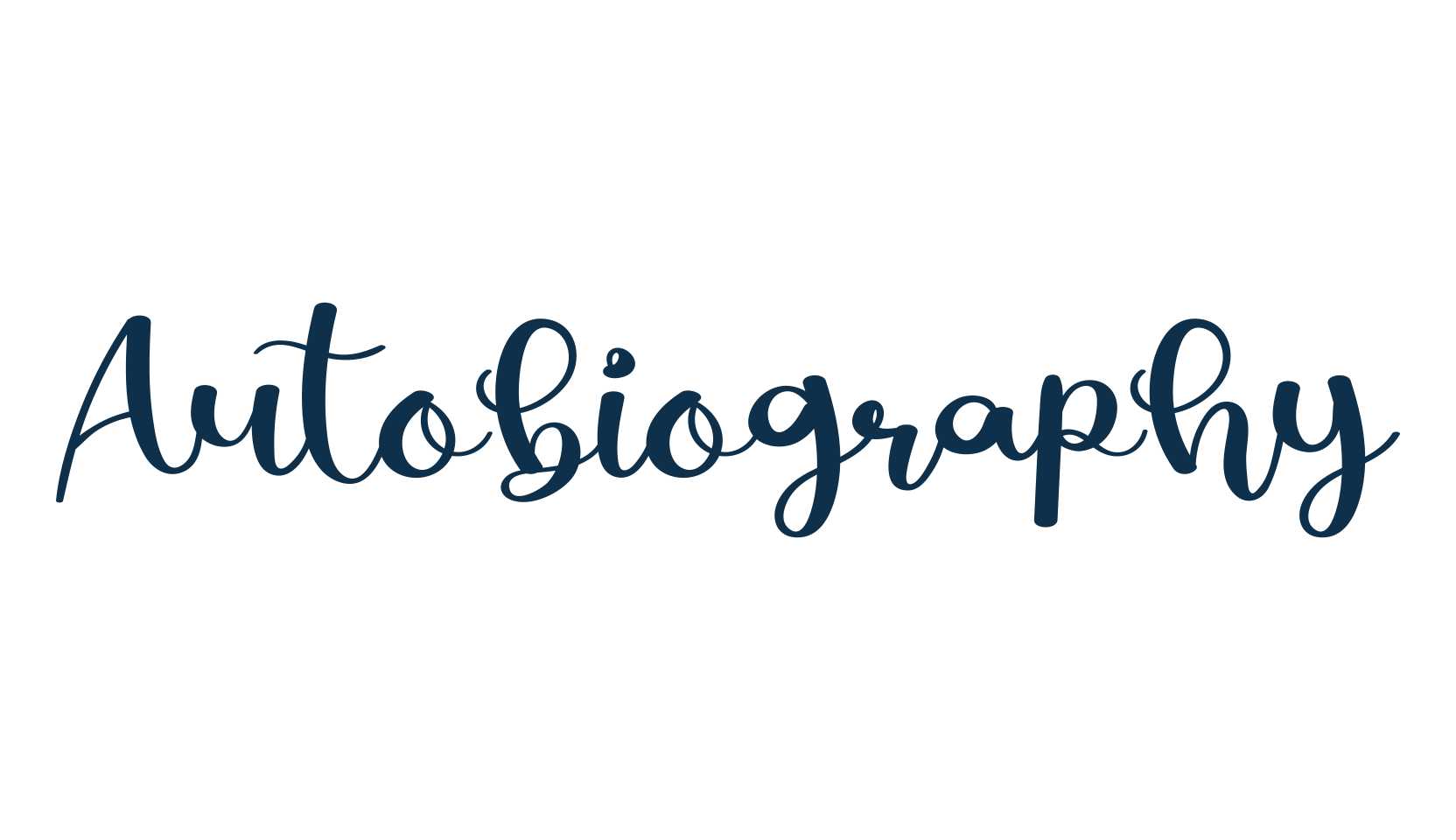 Autobiography (autobiography-2), script calligraphy fancy decorative font preview