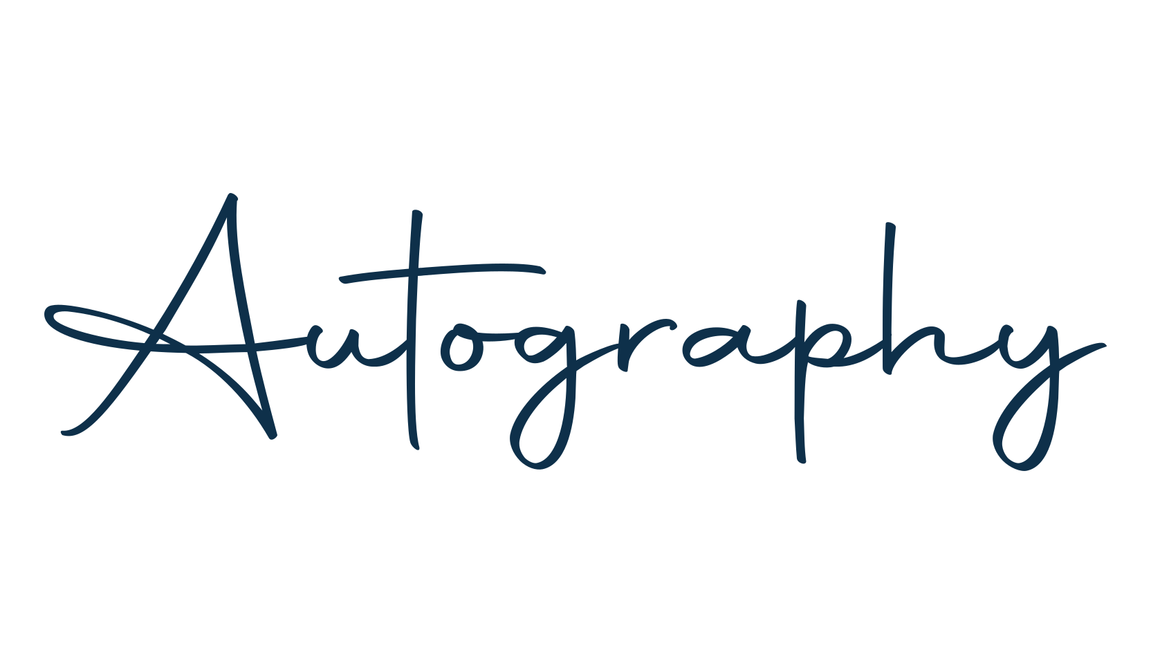 Autography, handwriting font preview