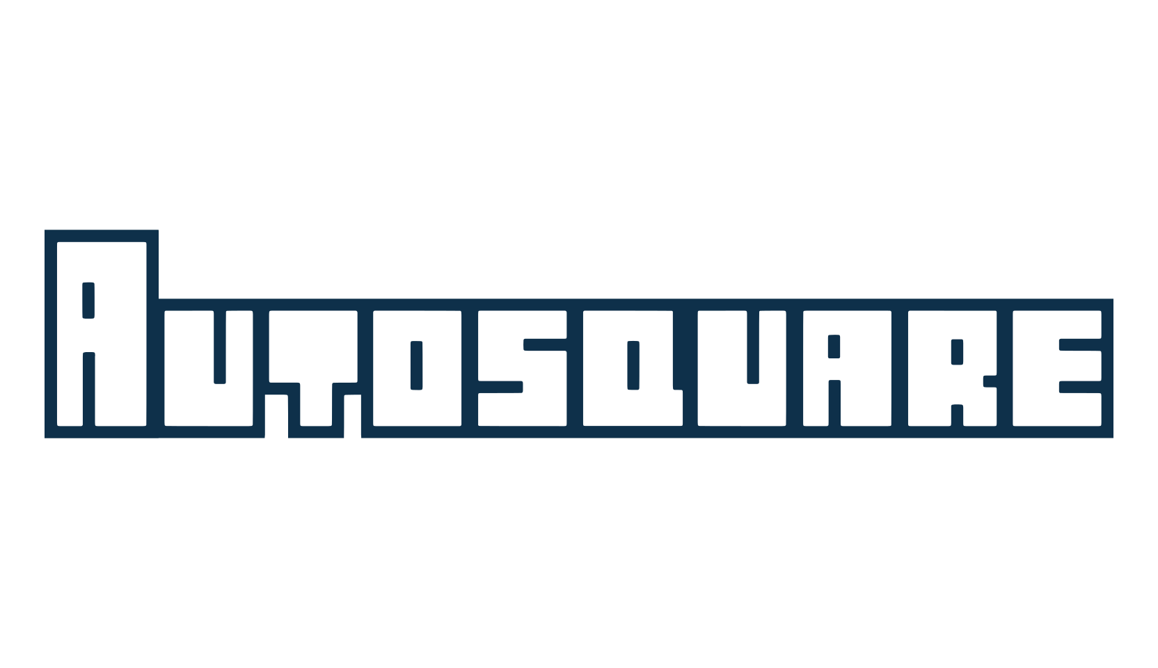 Autosquare, techno square sci-fi font preview