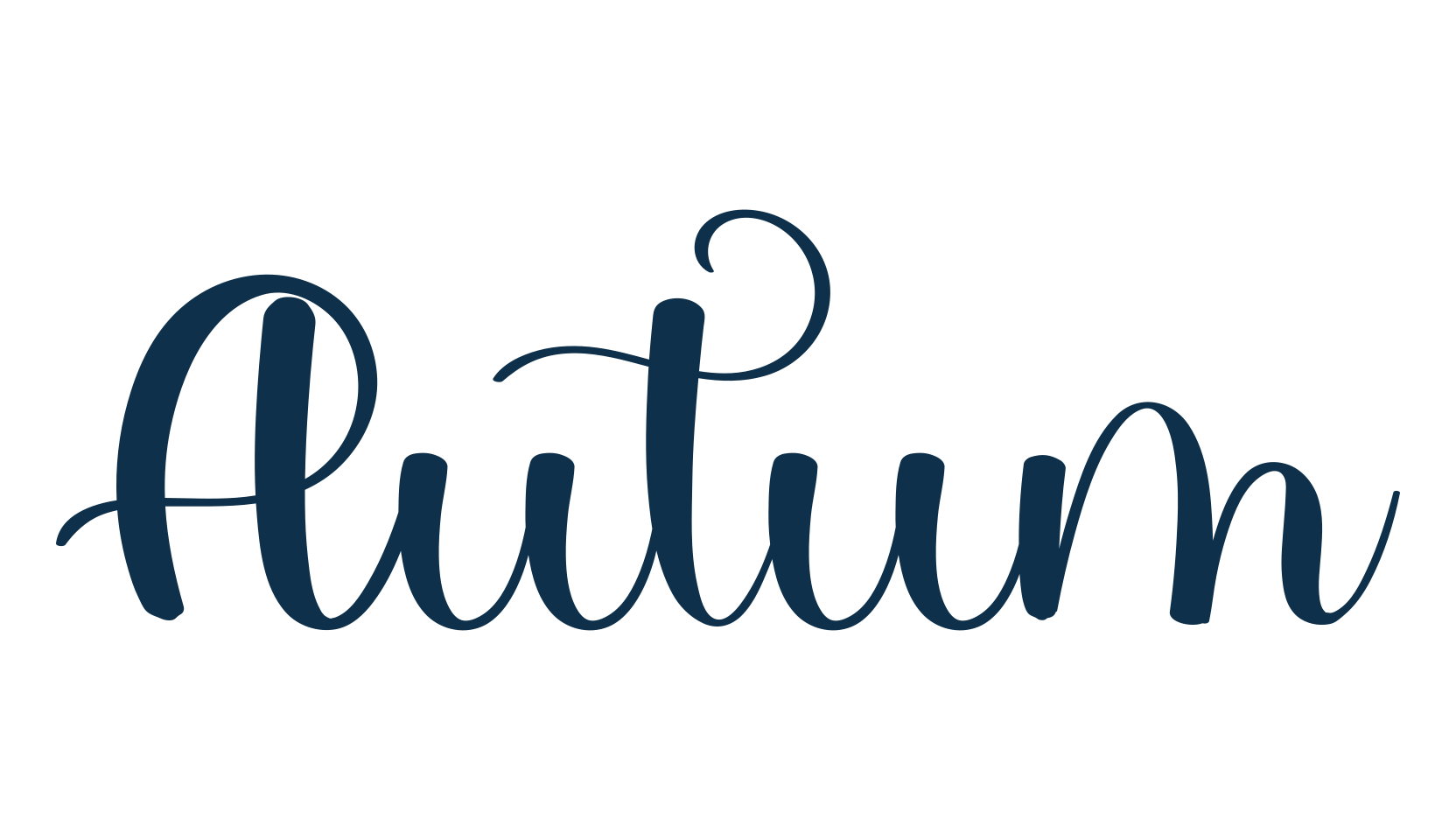 Autum, fancy decorative font preview