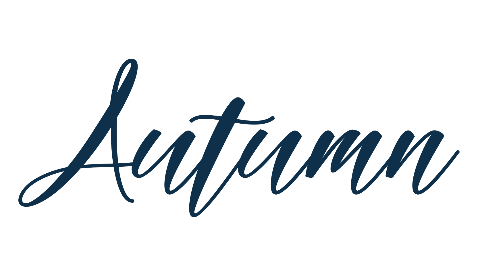 Autumn (autumn-2), calligraphy font preview