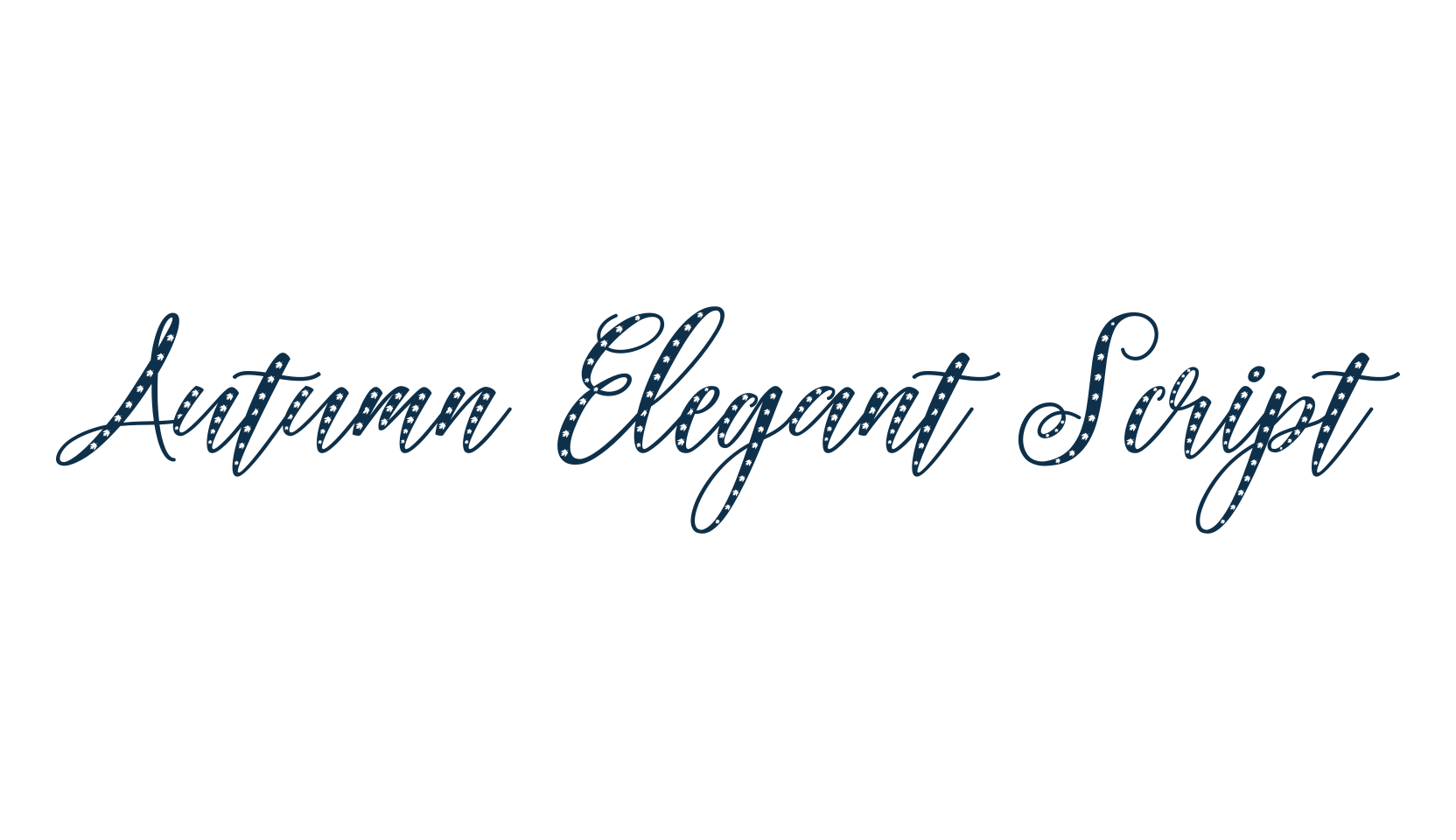 Autumn Elegant Script, fancy various decorative script calligraphy font preview