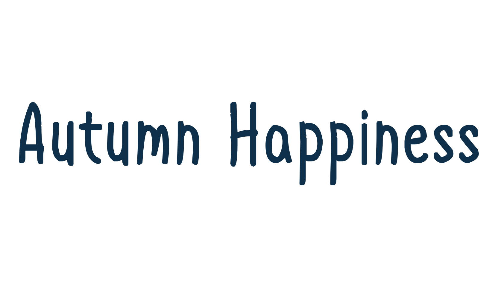 Autumn Happiness, script handwritten fancy decorative calligraphy font preview