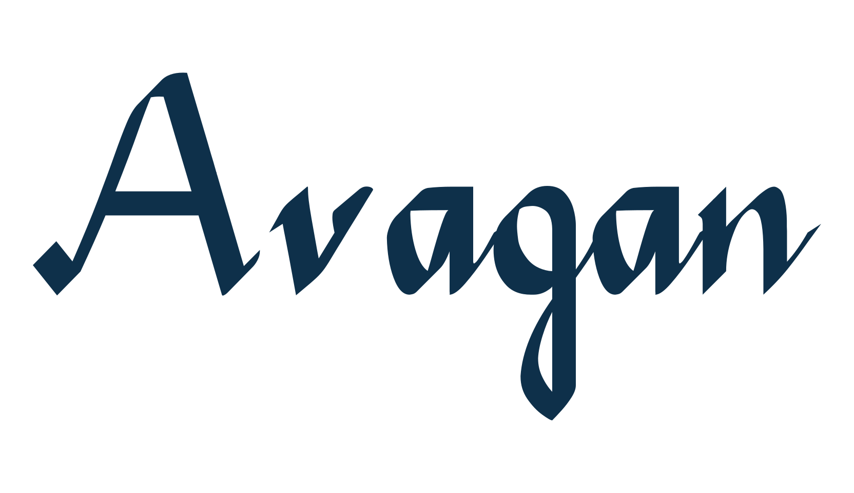 Avagan, fancy decorative font preview