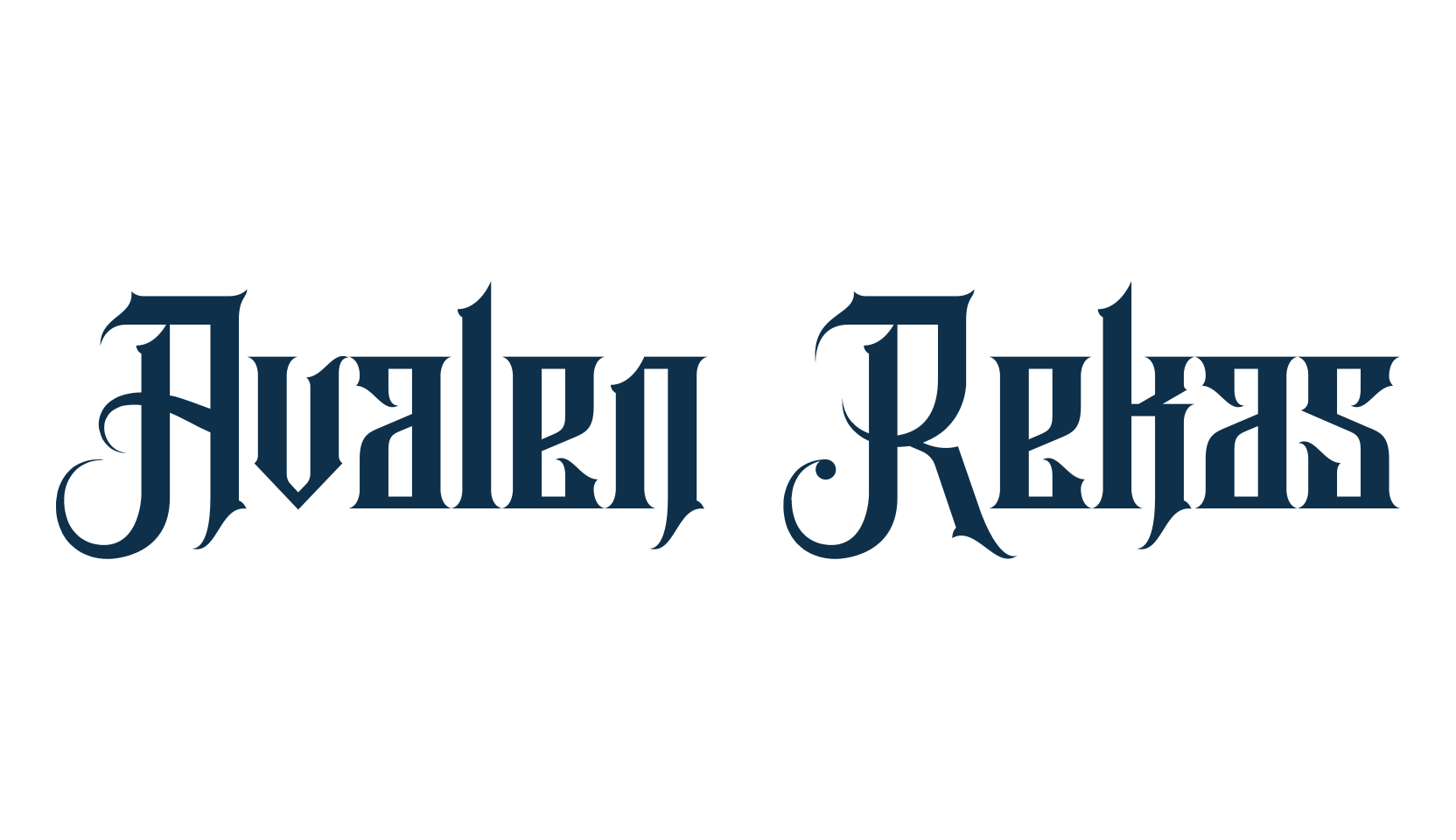Avalen Rekas, modern font preview