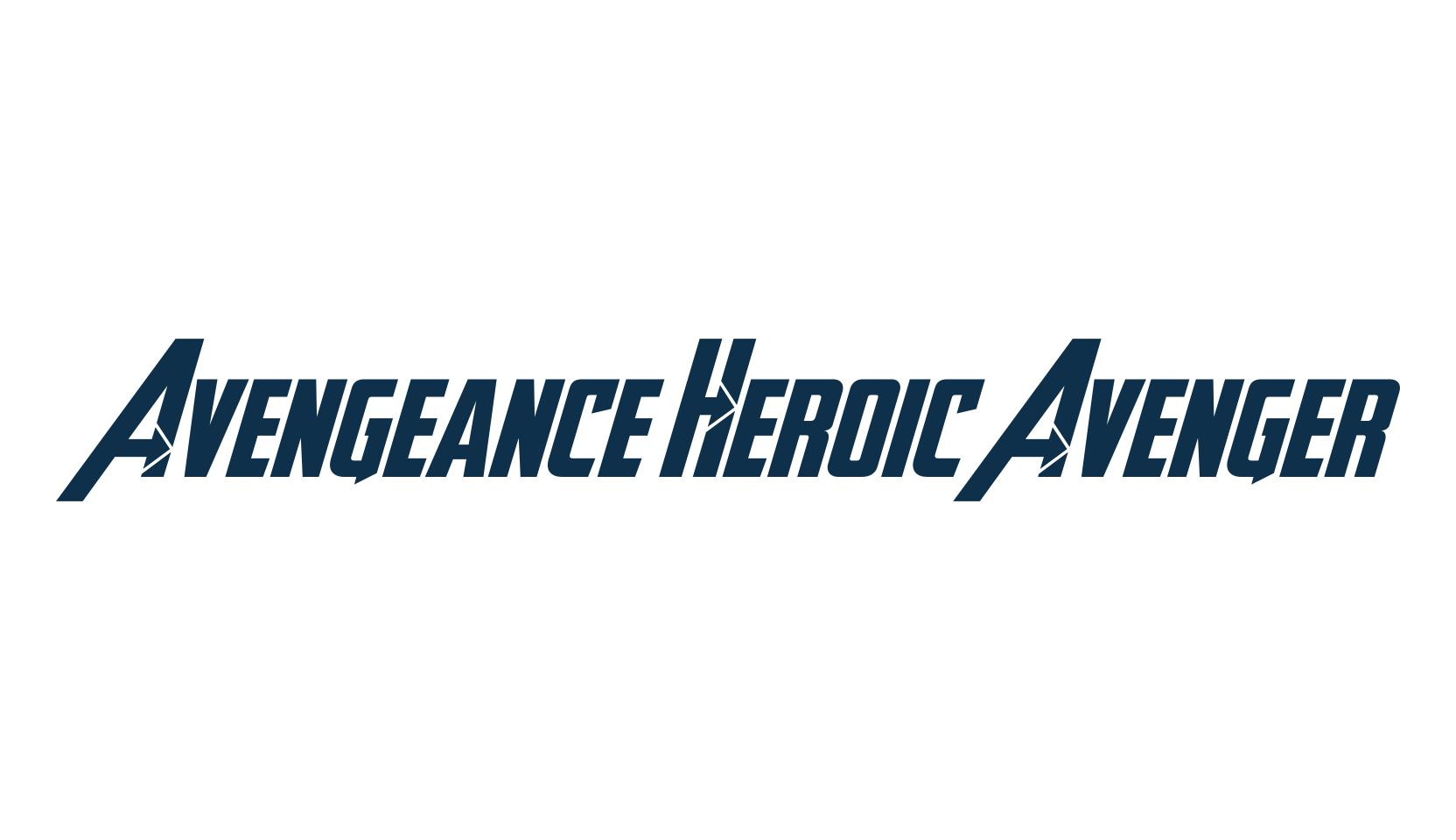 Avengeance Heroic Avenger, various font preview