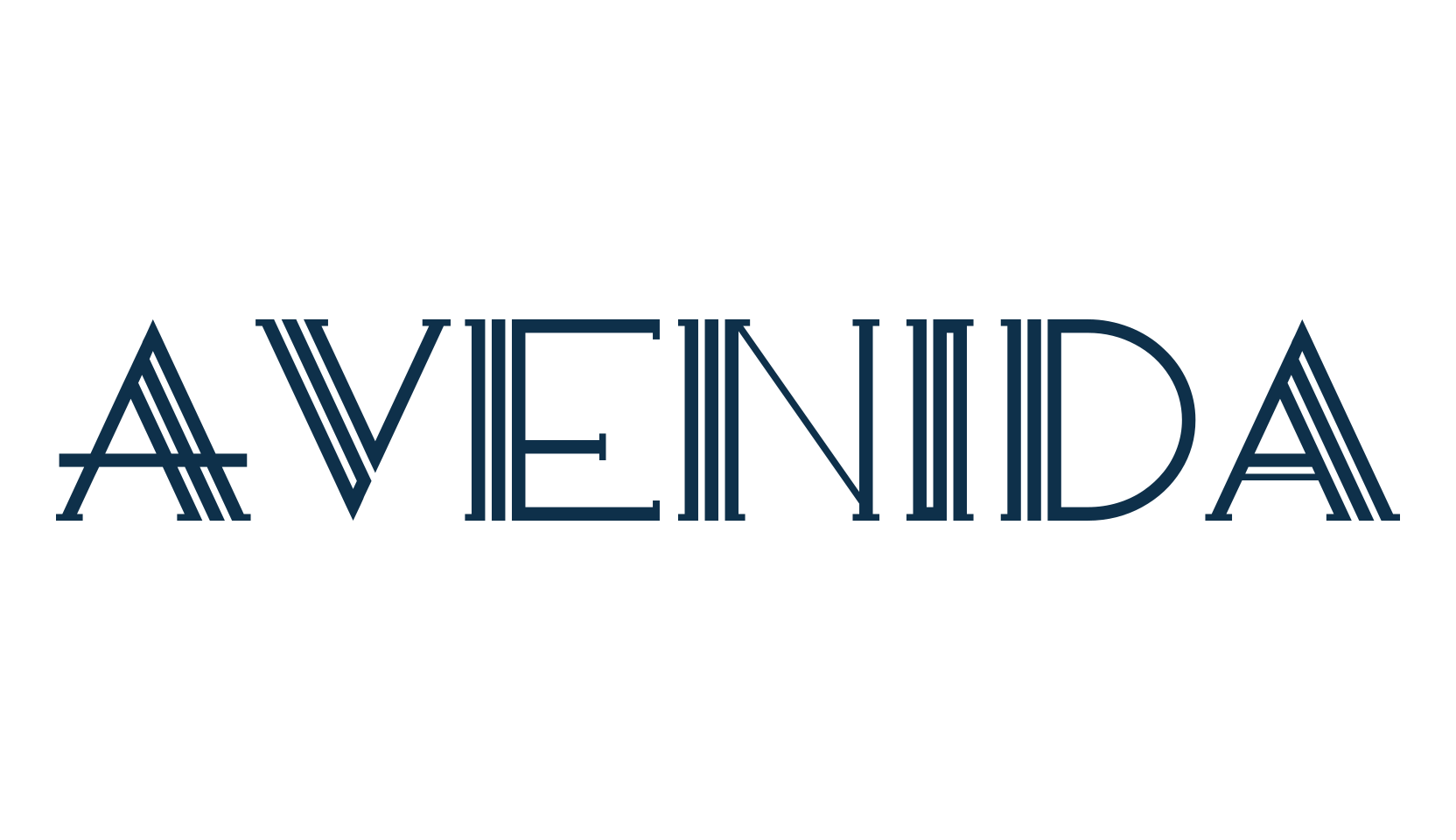 Avenida, retro font preview
