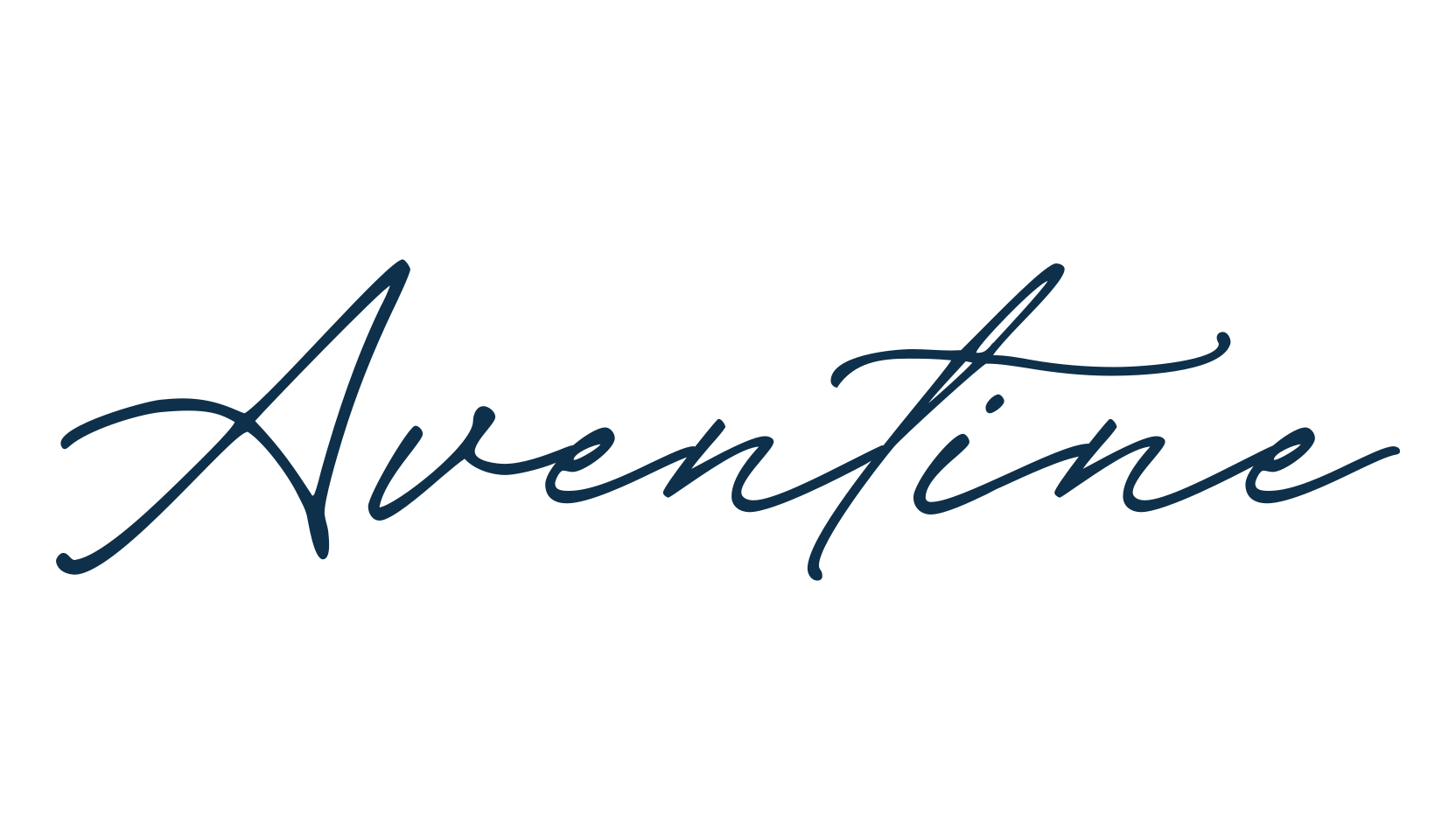 Aventine, handwriting font preview