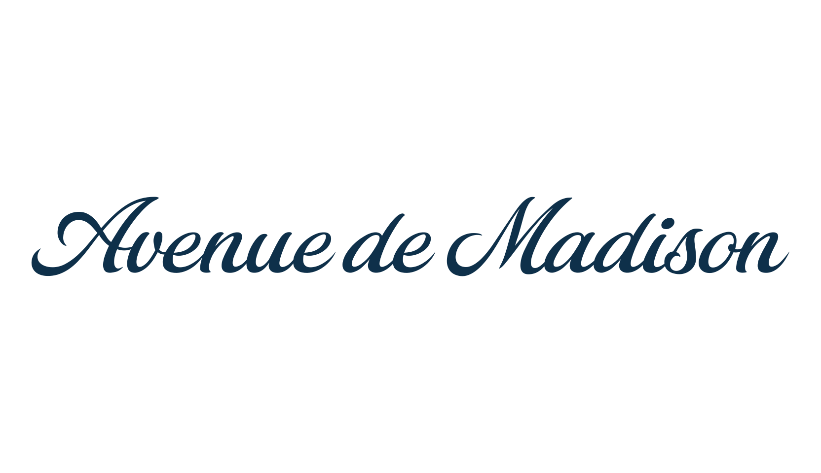 Avenue de Madison, script calligraphy fancy decorative font preview