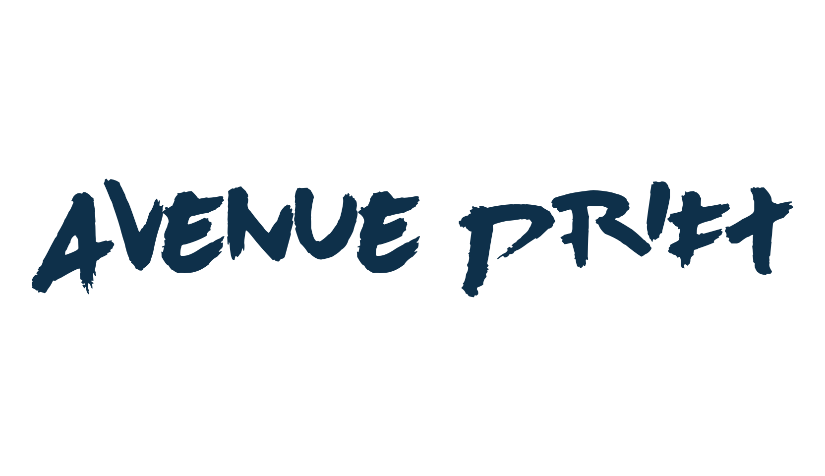 Avenue Drift, brush font preview