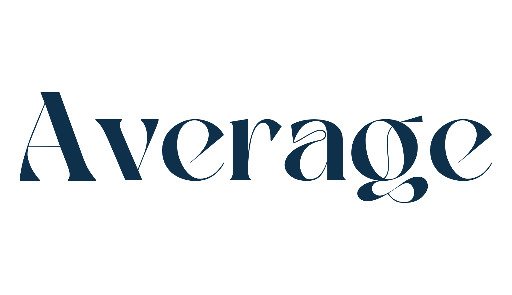 Average (average-3), fancy retro decorative font preview