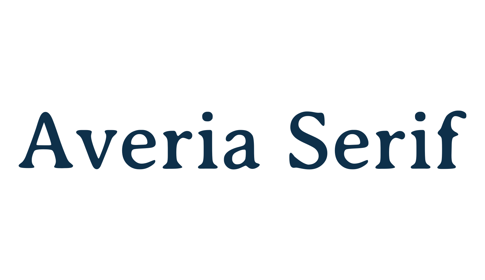 Averia Serif, basic serif font preview