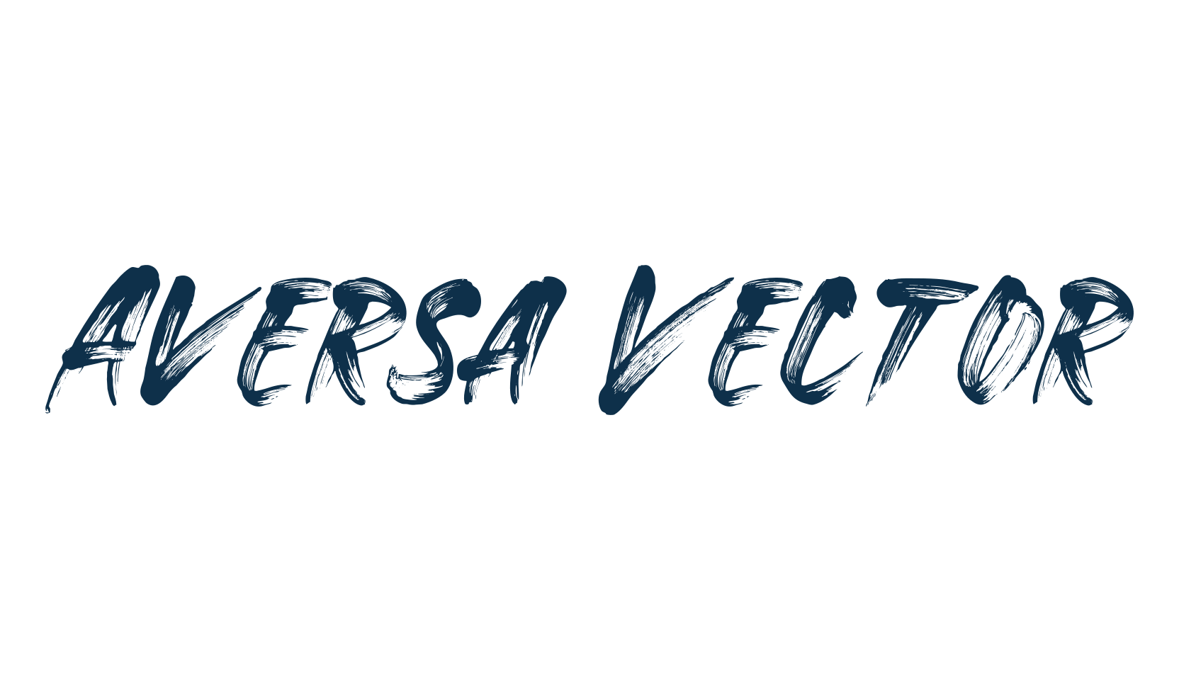 Aversa Vector, brush font preview
