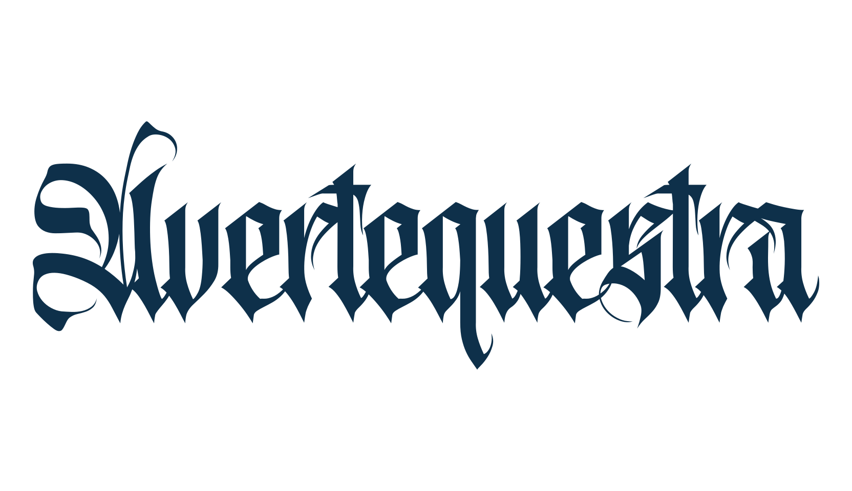 Avertequestra, gothic modern font preview