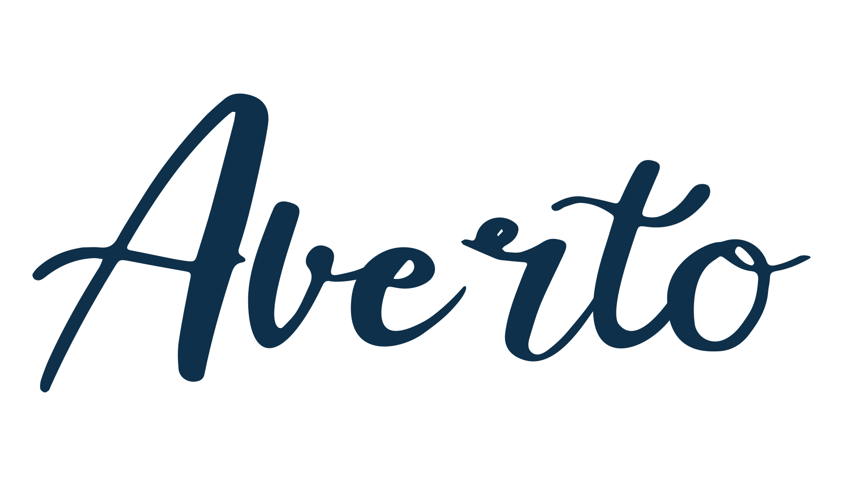Averto, brush font preview