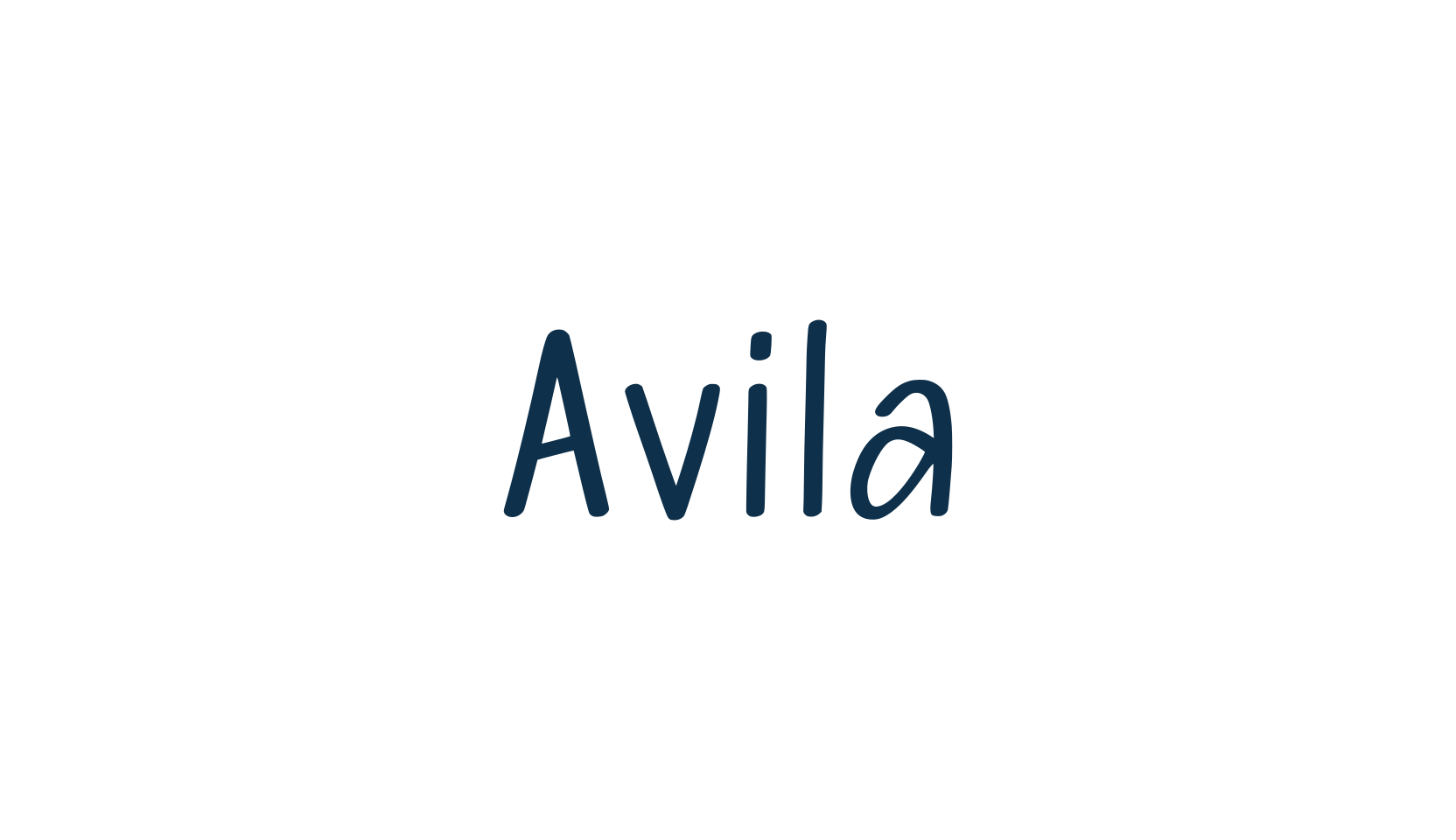 Avila, handwriting font preview