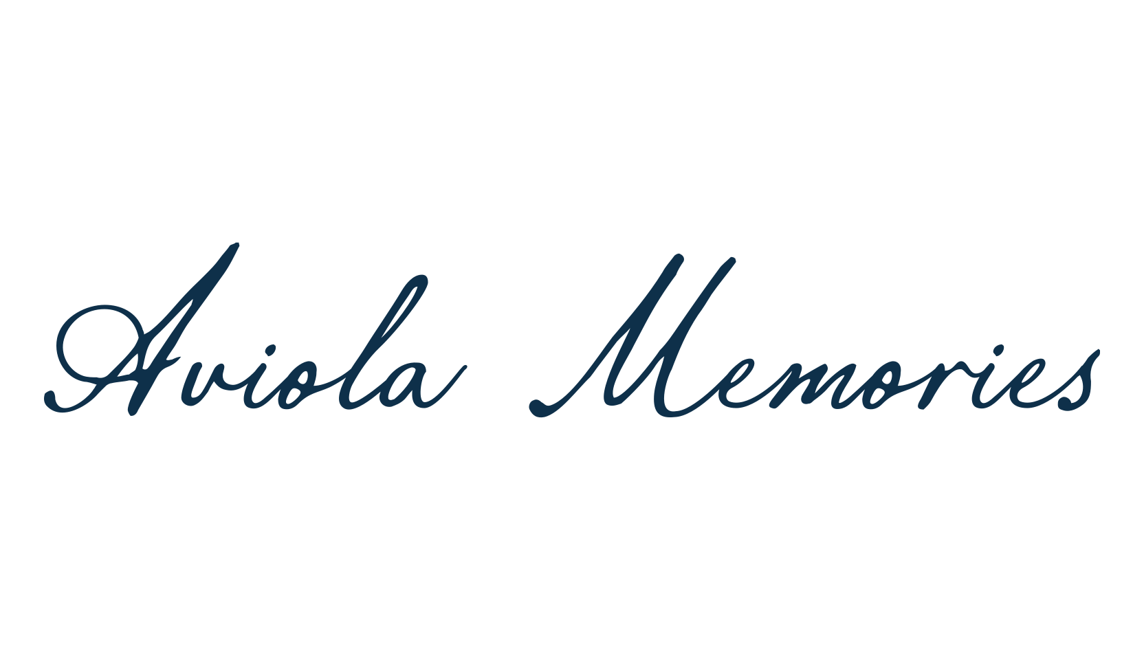Aviola Memories, calligraphy font preview