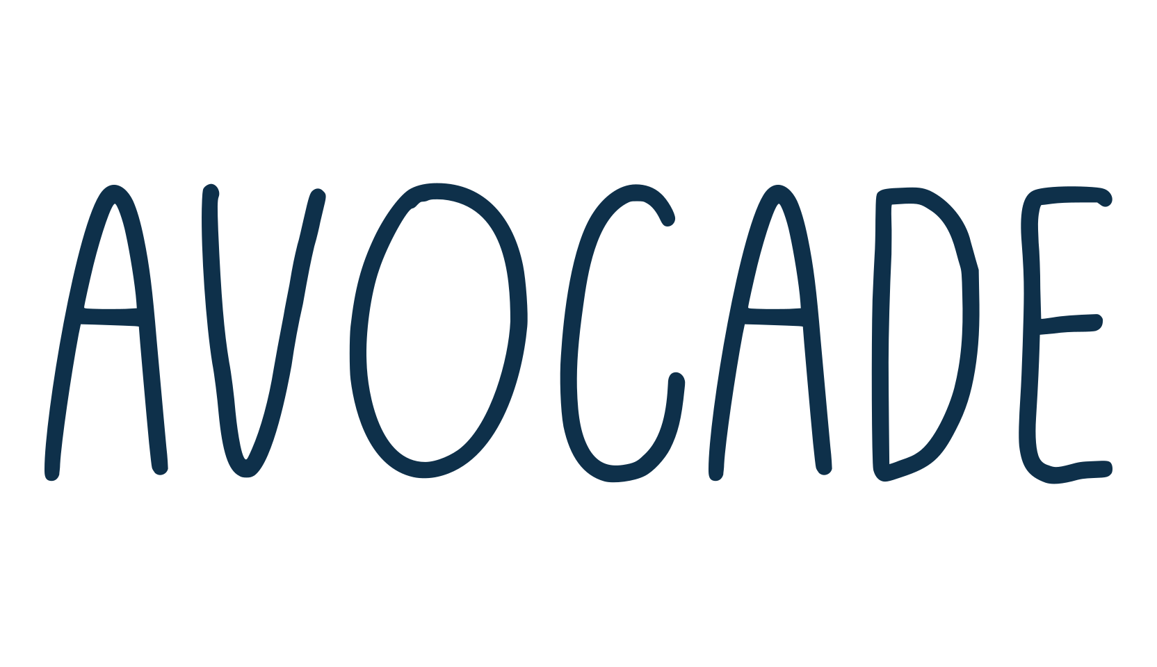 Avocade, script handwritten fancy decorative calligraphy font preview
