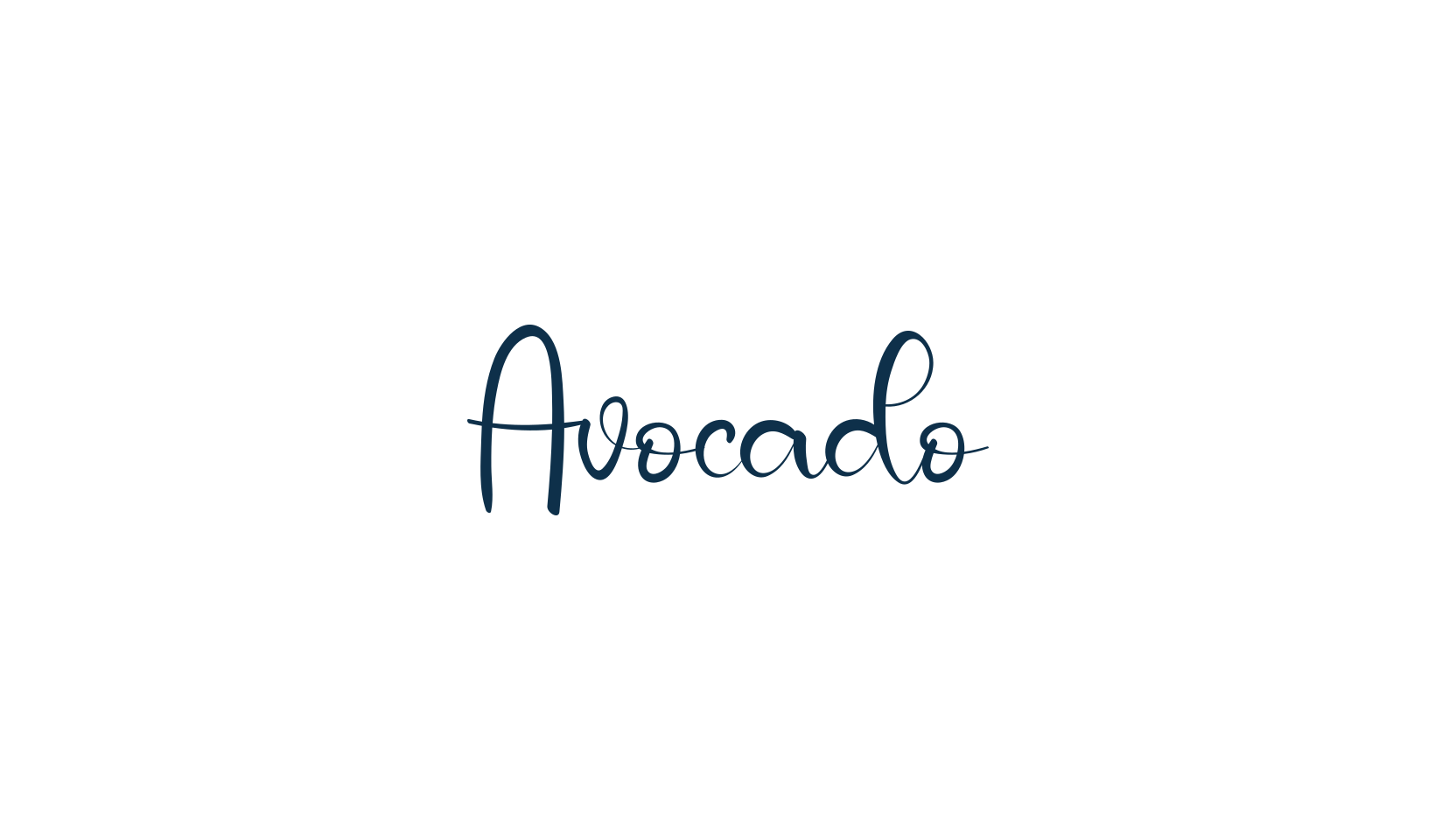 Avocado, script handwritten fancy decorative calligraphy font preview