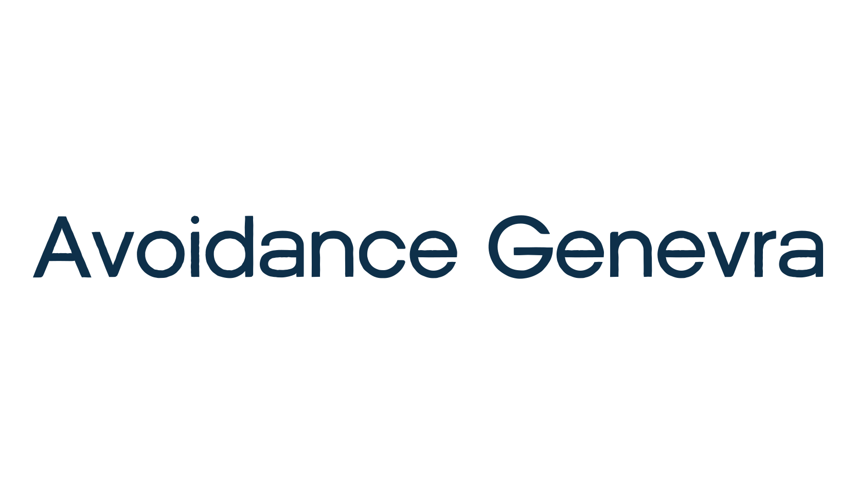 Avoidance Genevra, sans serif font preview