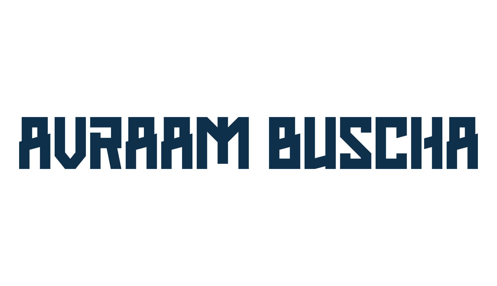 Avraam Buscha, foreign look russian font preview