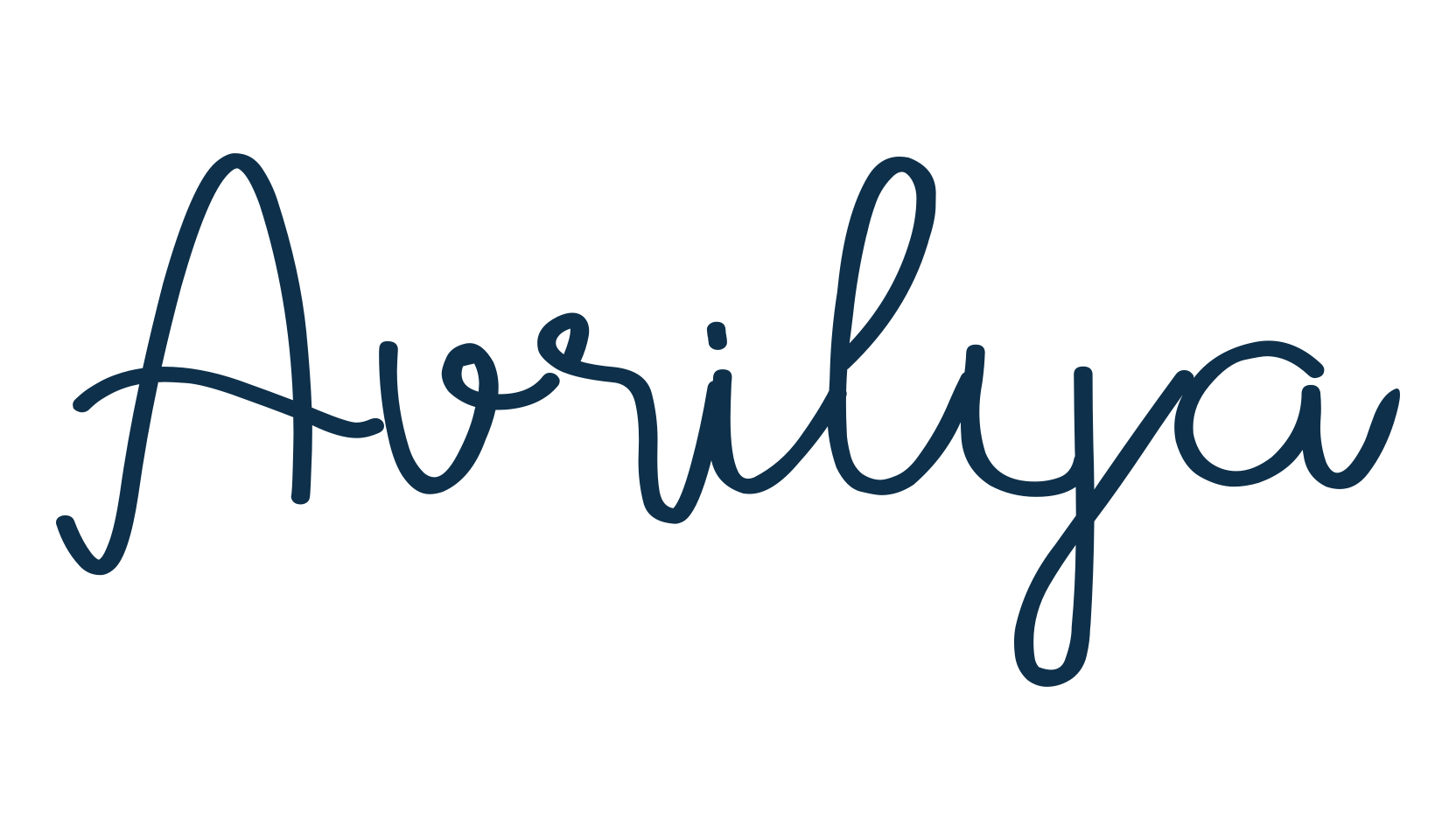 Avrilya, handwriting font preview