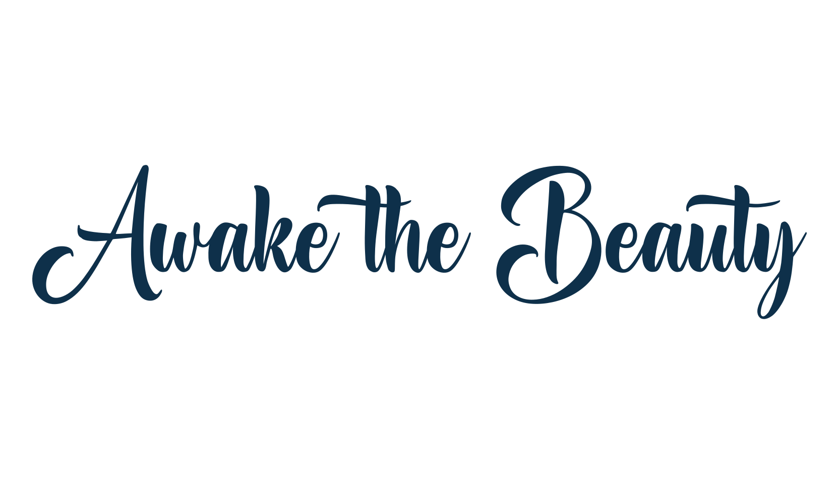 Awake the Beauty, script calligraphy fancy decorative font preview