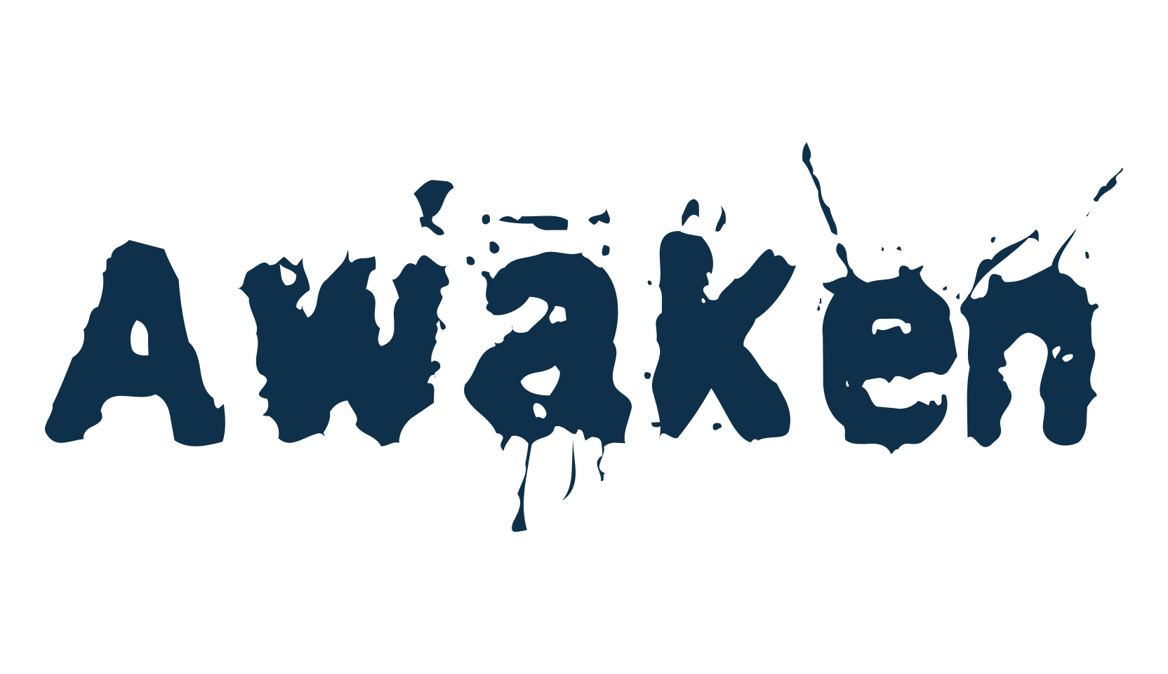 Awaken, destroy font preview