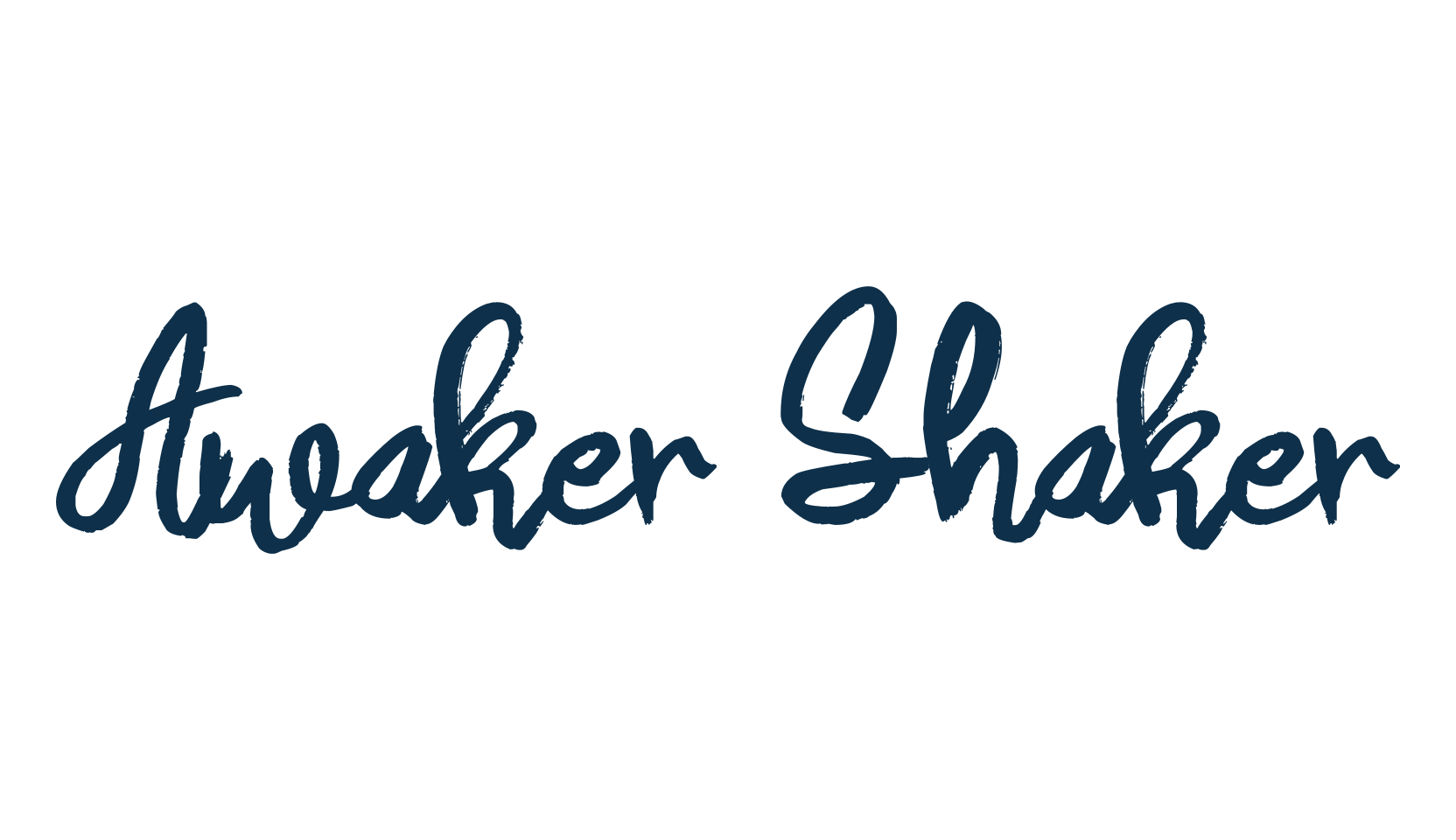 Awaker Shaker, script handwritten fancy decorative calligraphy font preview