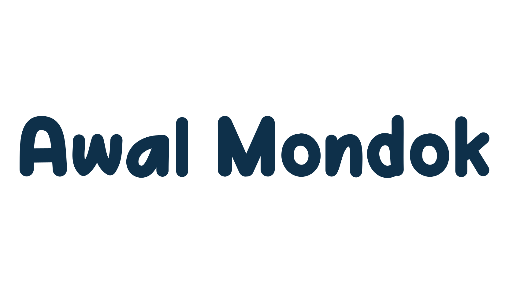 Awal Mondok, cartoon font preview