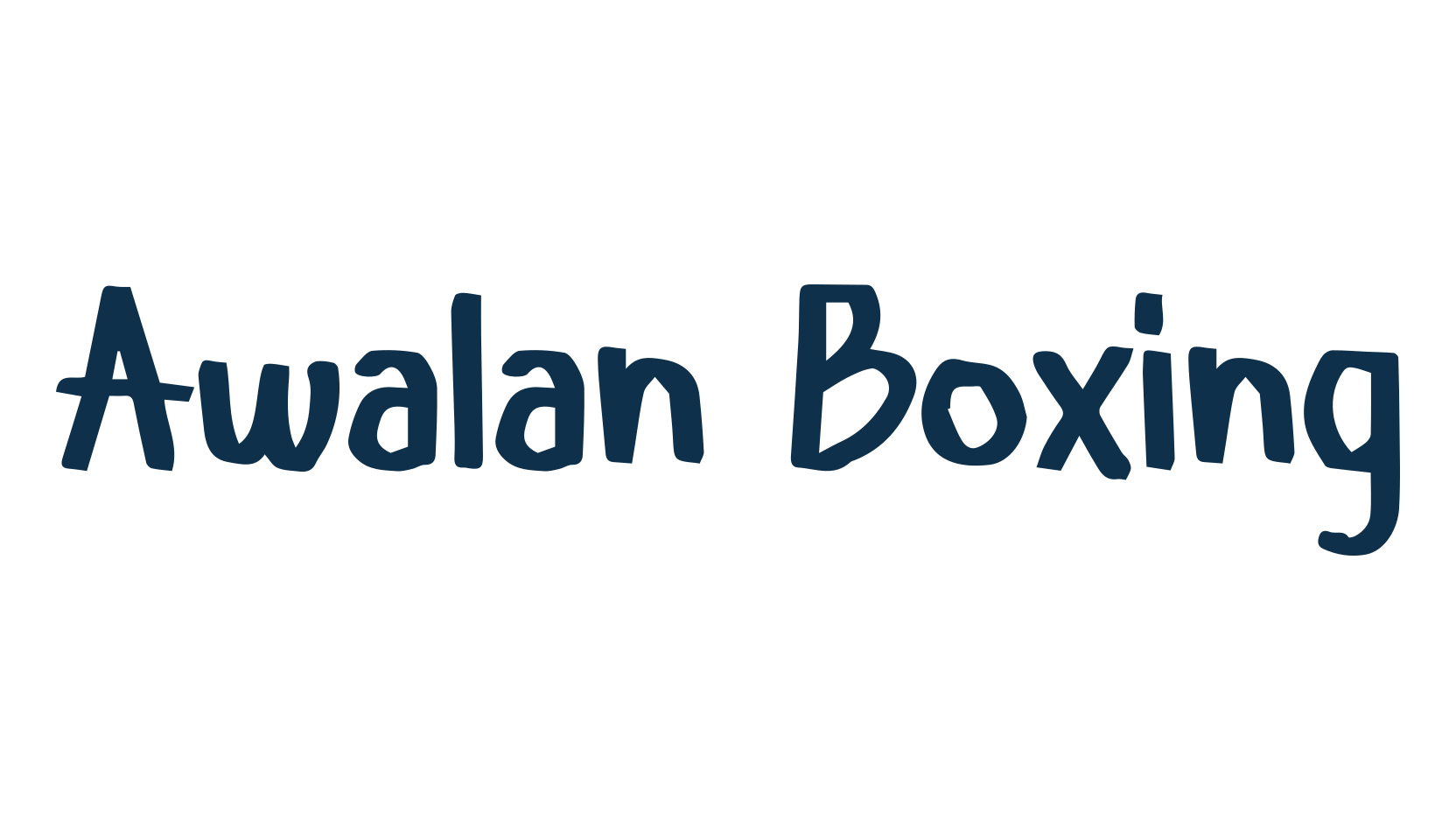 Awalan Boxing, script handwritten fancy decorative calligraphy font preview