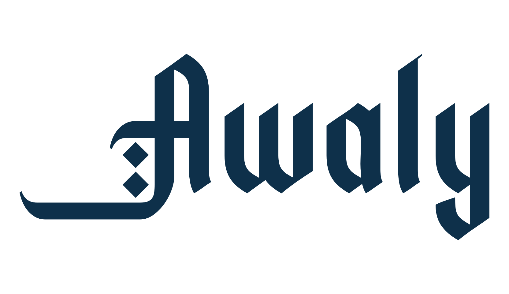 Awaly, foreign look arabic font preview