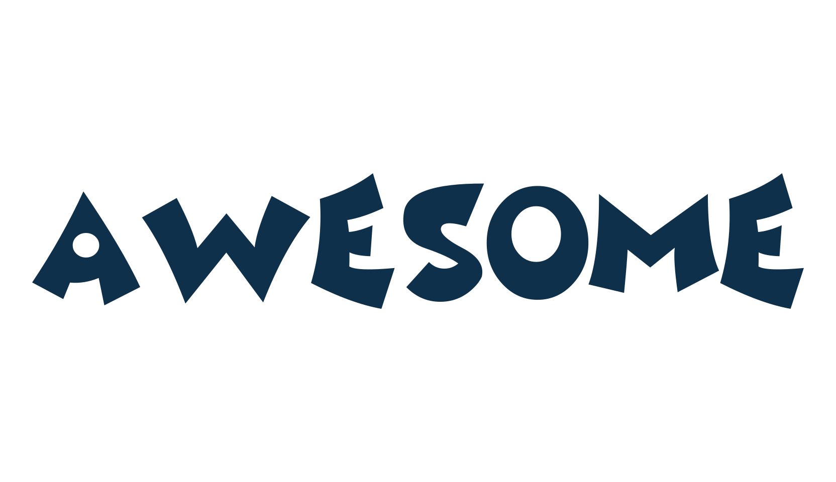 Awesome, cartoon font preview
