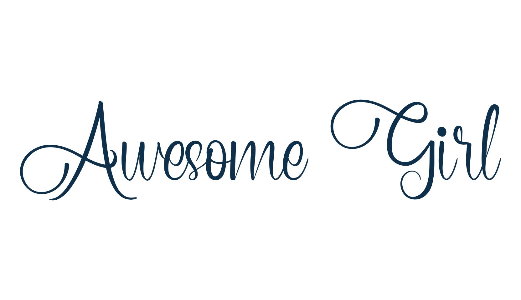 Awesome Girl, script calligraphy fancy decorative font preview