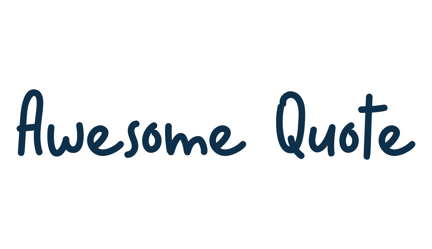 Awesome Quote, script handwritten fancy decorative calligraphy font preview