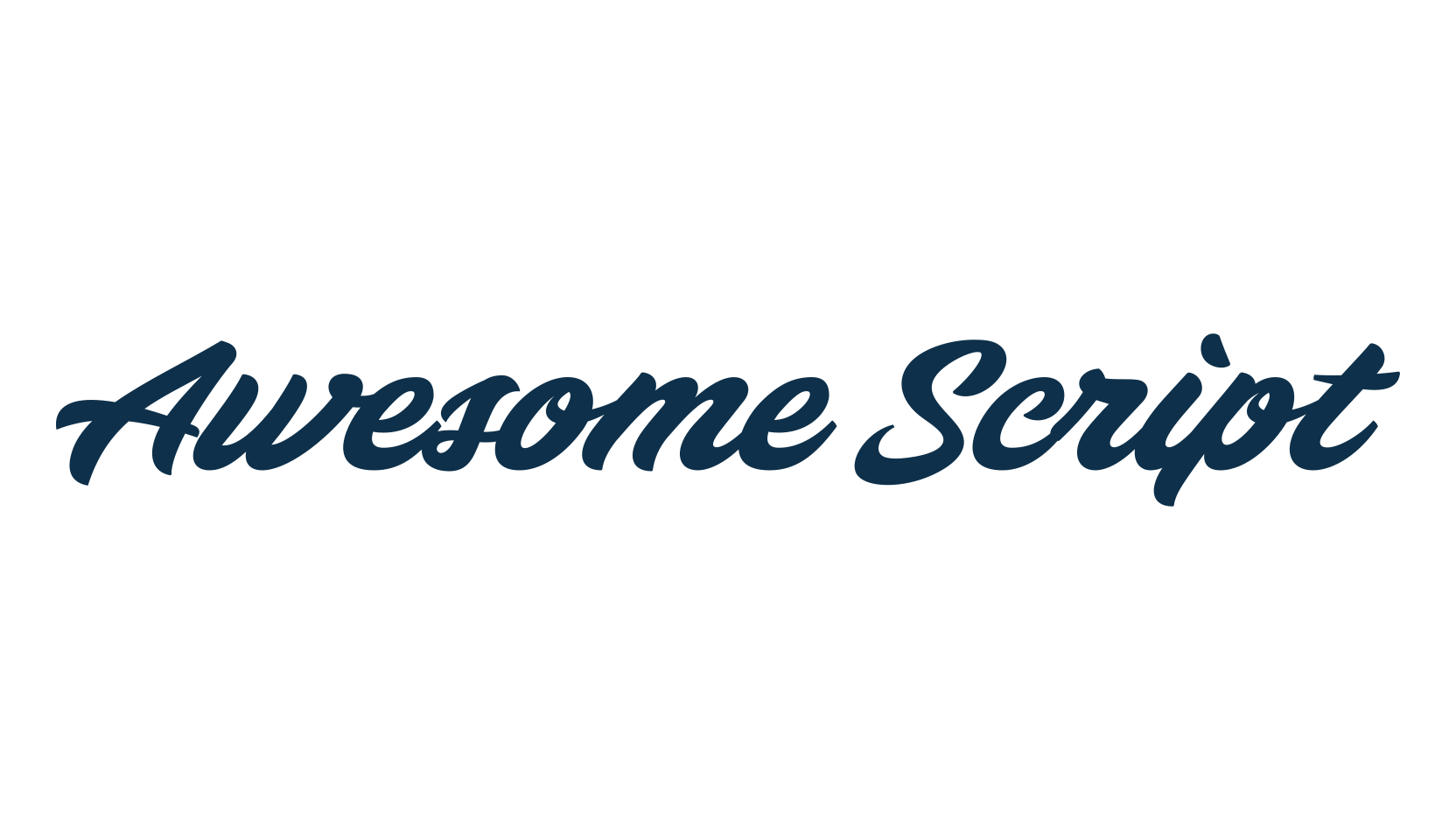 Awesome Script, various font preview